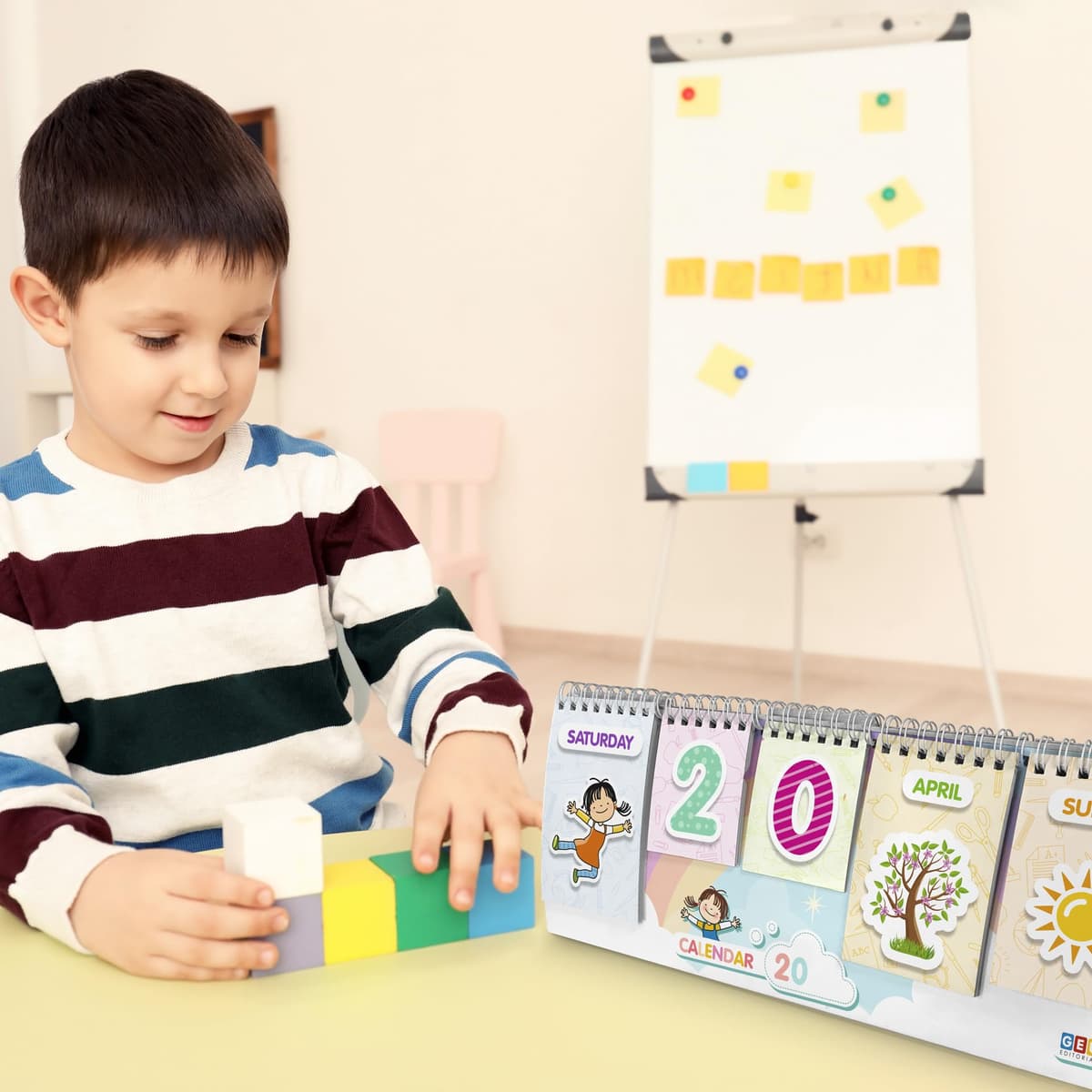 Calendario Niños Montessori | Calendario Semanal Infantil | Calendario Infantil Educativo Editorial GEU (Inglés) — view 3