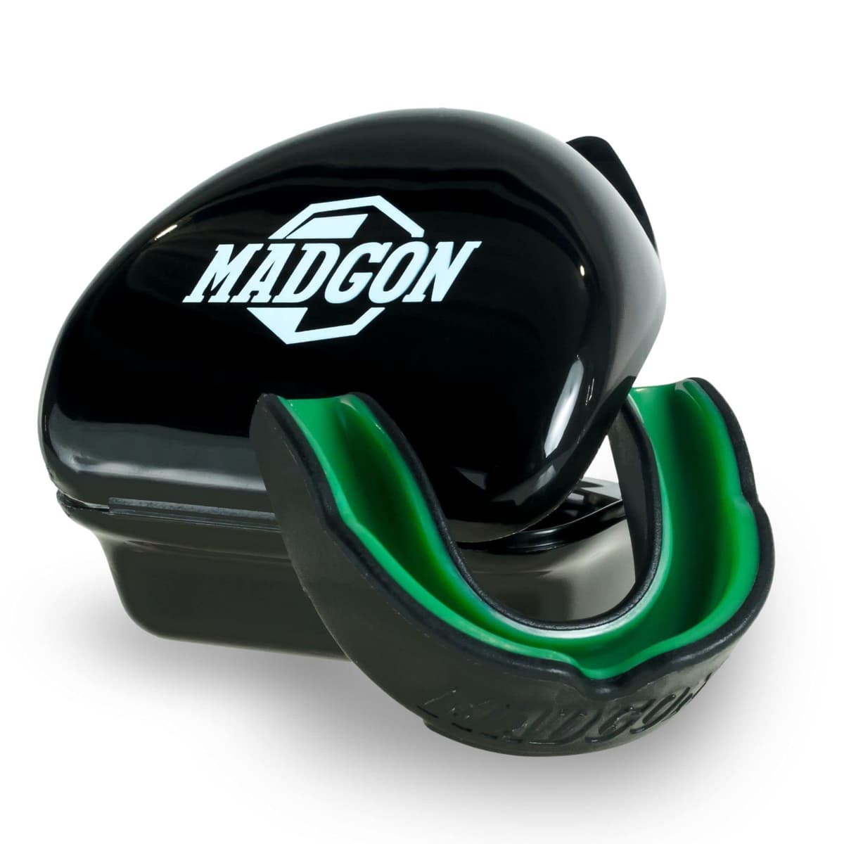 MADGON Protector bucal para una respiración ideal y fácil de ajustar. Protector bucal de diferentes formas. Para artes marciales, MMA, boxeo, kickboxing, hockey, fútbol - adultos — view 2