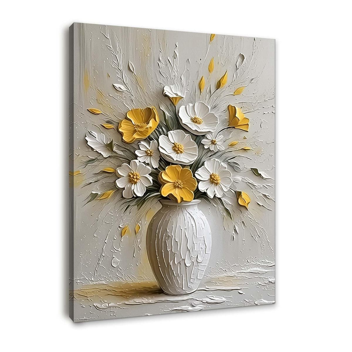 Galmcook Framed Canvas Wall Art 12x16 Inch Black and Gold Rose Modern Artwork Elegant Floral Wall Canvas for Living Room Bedroom Hallway Wall Decoration Prints with Hooks Magic Tape and Nails — view 13