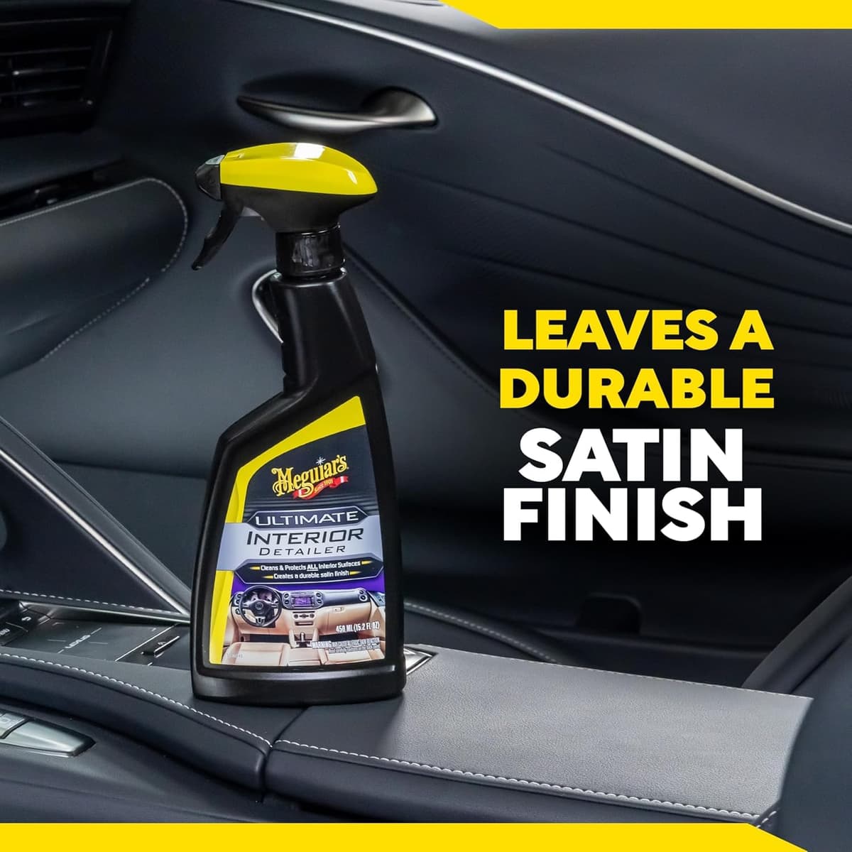 Meguiar's Quik Interior Detailer Cleaner 473ml for a Matt Finish. Cleans all Interior Car Surfaces - G13616EU — view 8