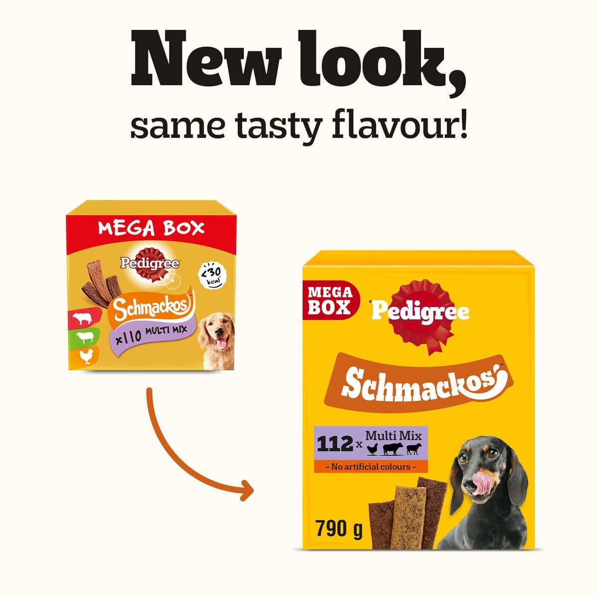 Pedigree Schmackos Mega Pack 110/112 Strips Snacks, Dog Treat Multipack with Beef, Lamb and Poultry Flavours — view 8