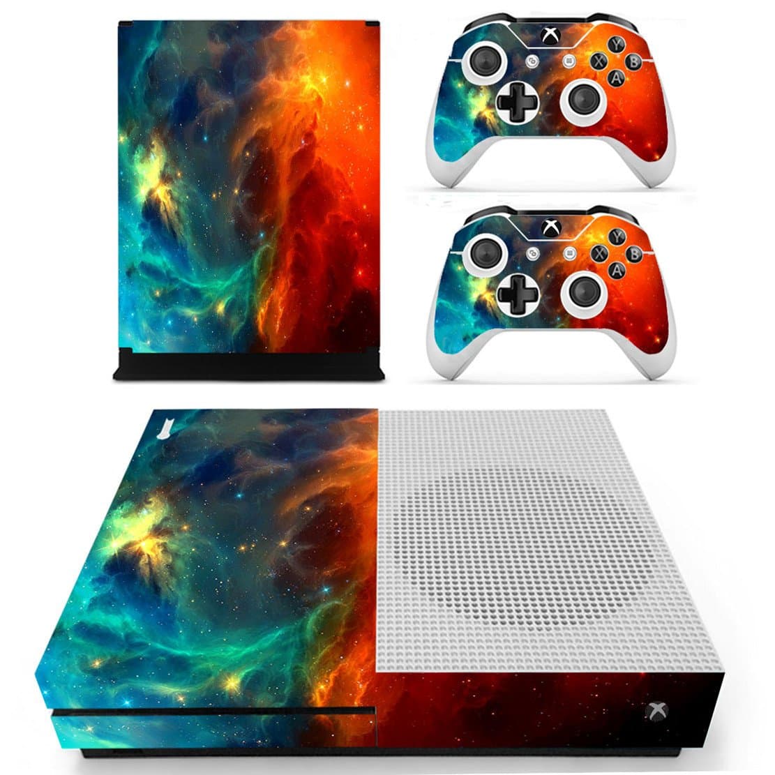 DOTBUY Vinyl Decal Full Body Skin Sticker For Microsoft Xbox One S Console And 2 Controllers And Kinect 2.0 (All White) — view 33