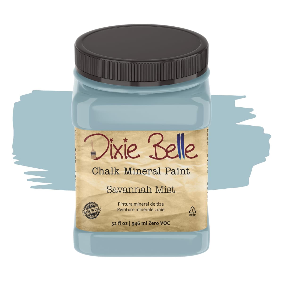 Dixie Belle Paint Company Chalk Finish Furniture Paint - Caviar (32oz) - Matte Black Chic Chalk Mineral DIY Furniture Paint — view 57