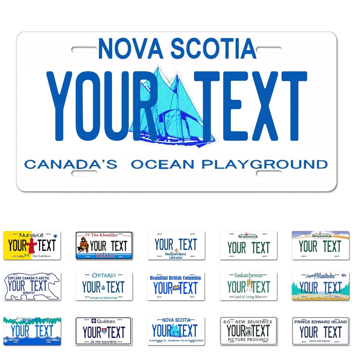 Alberta License Plate, 6"×12" Custom License Plate — view 34