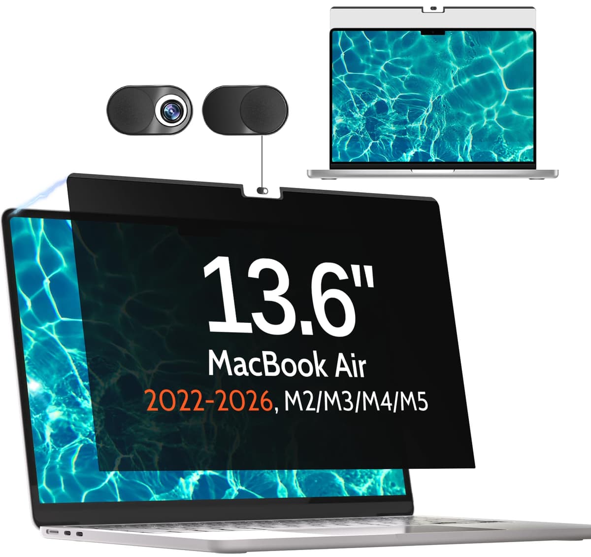 Mamol Magnetic Privacy Screen for 13.5 Inch Surface Laptop 6/5/4/3/2/1, Removable Anti Spy Glare Blue Light Filter, Microsoft Surface Laptop Privacy Screen Protector 13.5 in — view 11