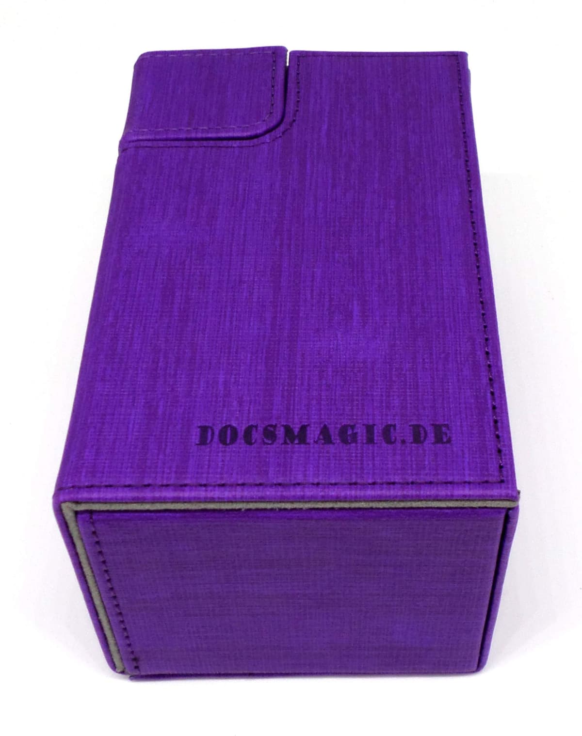 docsmagic.de Premium Magnetic Tray Box (100) Purple + Deck Divider - MTG - PKM - YGO - Caja Púrpura — view 3
