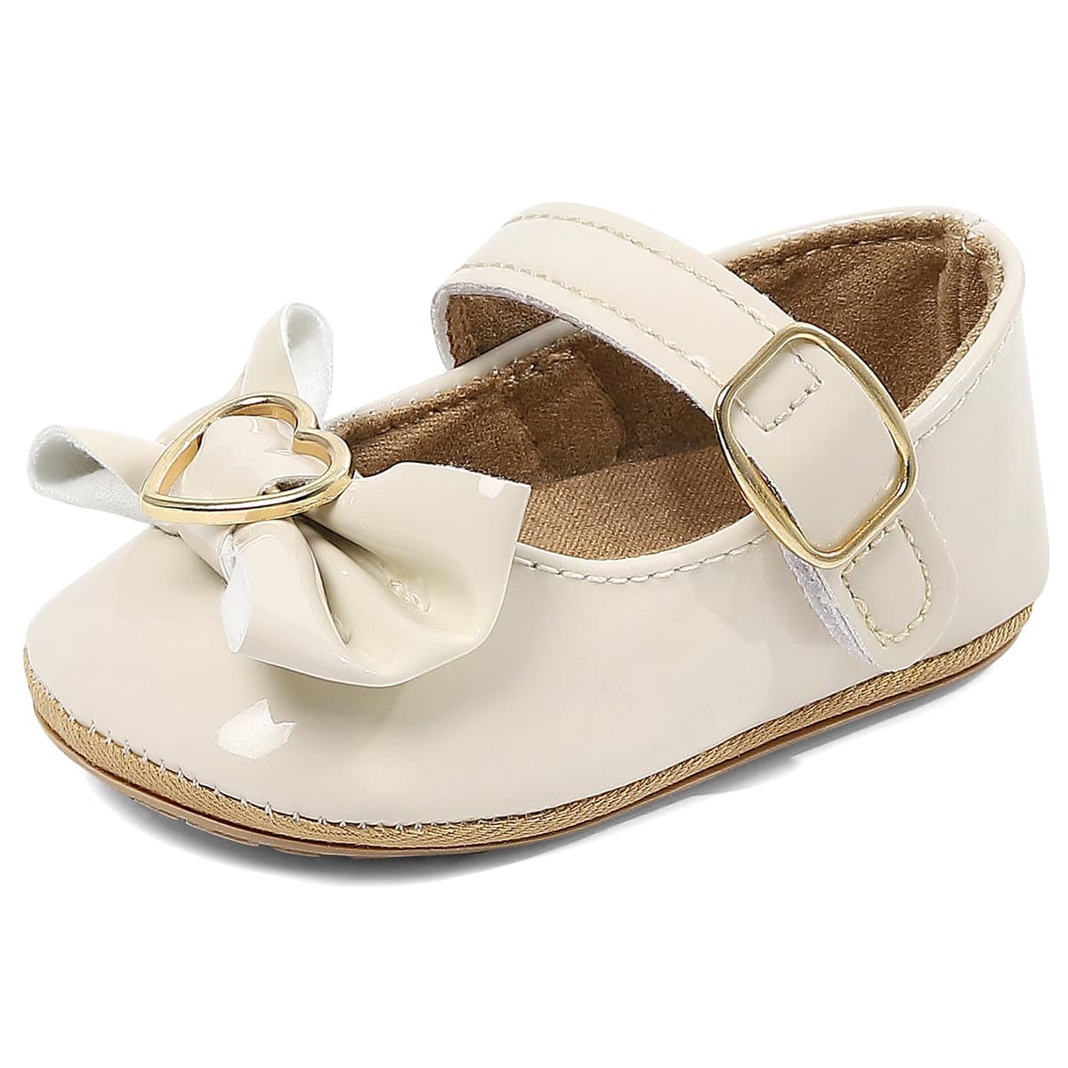 LACOFIA Baby Girls Anti-Slip First Walking Shoes Infant Bowknot Mary Jane Princess Party Shoes Prewalkers — view 9