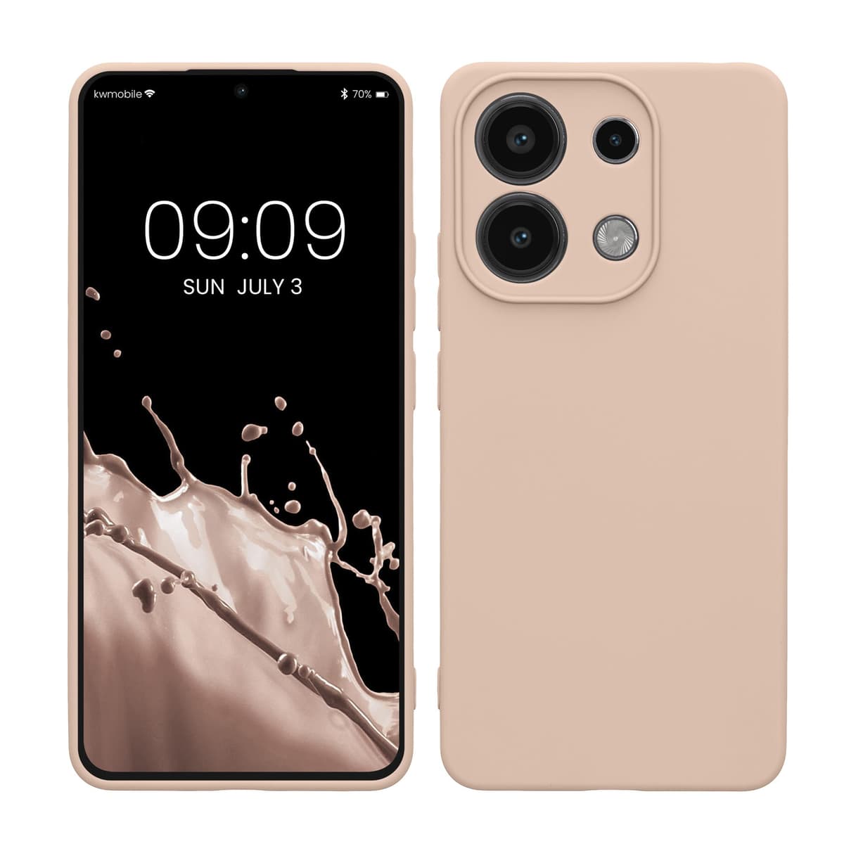 kwmobile Carcasa Compatible con Xiaomi Redmi Note 14 Pro 5G / Poco X7 Funda - Funda Ultrafina de TPU con Bordes elevados - Lavanda Metalizado — view 156
