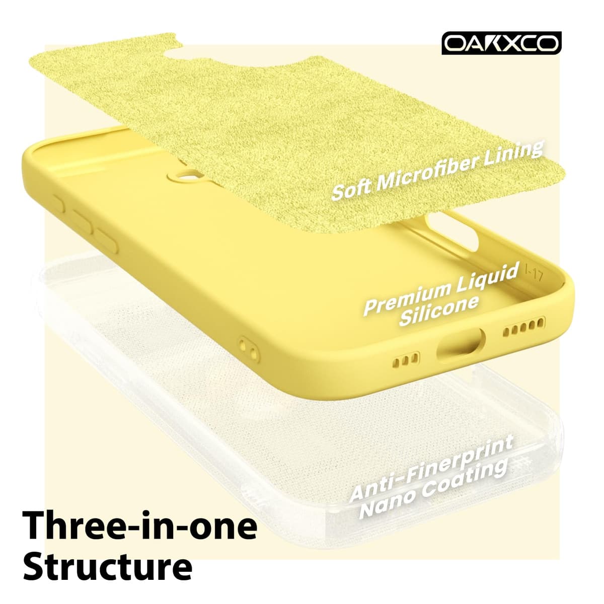 oakxco for iPhone 17 Pro Max Phone Case Liquid Silicone, Cute Thin Slim Grip Soft Rubber Gel for Women Men, Smooth Matte TPU Plain Solid Color Girly Simple Case with Camera Cover, Light Pink — view 1206
