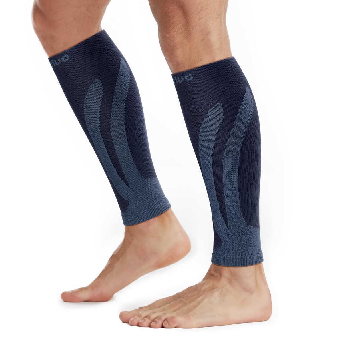 CAMBIVO Medias Compresivas 2 Pares, Calcetines Compresion Mujer Hombre, Mangas de Compresión para Deporte, Running, Ciclismo, Trabajo, Vuelo — view 9