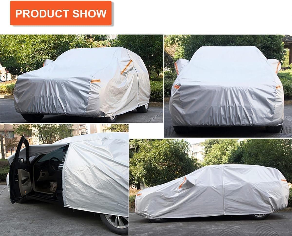 Kayme Funda Coche Exterior, Compatibles con Seat/Cupra Formentor (2020-2025), Cubierta para Coche Impermeable Anti-UV Antipolvo de 6 Capas, Cubre Coche con Cremallera y Forro de Algodón. — view 4