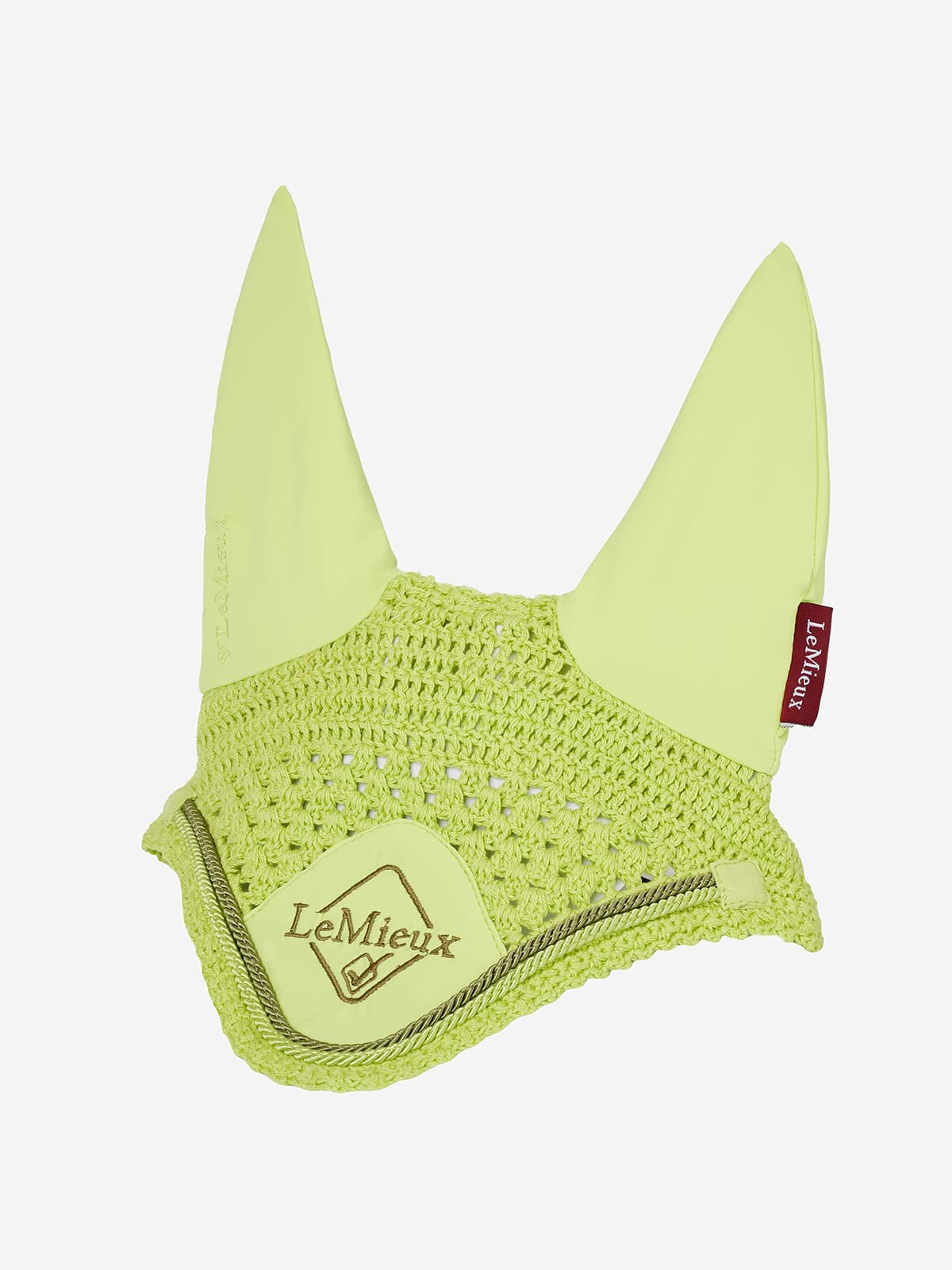 LeMieux Classic Crochet Fly Hood with Comfortable Lycra Ears - Sport Horse Wear for Competitive Rider — view 4