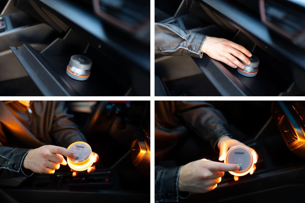 OSRAM LEDguardian Road Flare Signal V16 IoT, luz de Advertencia LED certificada DGT 3.0, Uso obligatorio en España, 1900K, localización en Tiempo Real — view 10