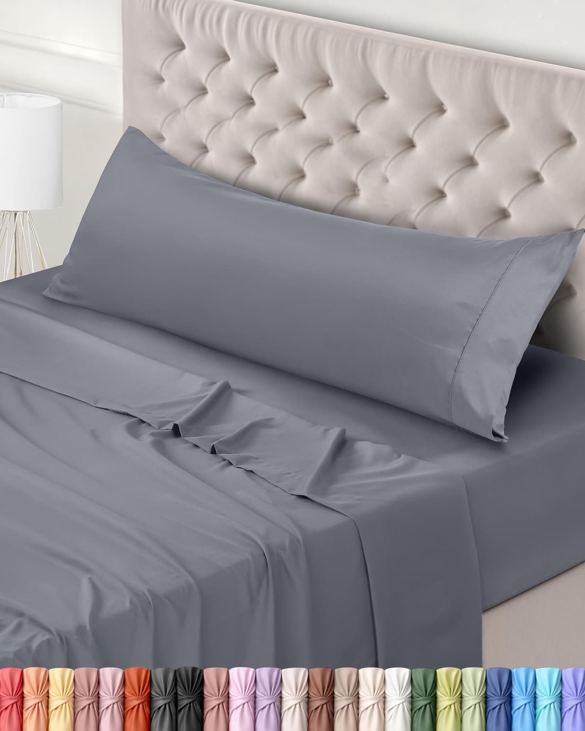 Utopia Bedding Juego de Sabanas 4 Piezas 150x200 - Poliéster Microfibra Cepillada - Oeko-Tex Certificado - Sábana Bajera, Sábana Plana y 2 Fundas de Almohada 50x75 (Cama 150, Blanco) — view 15