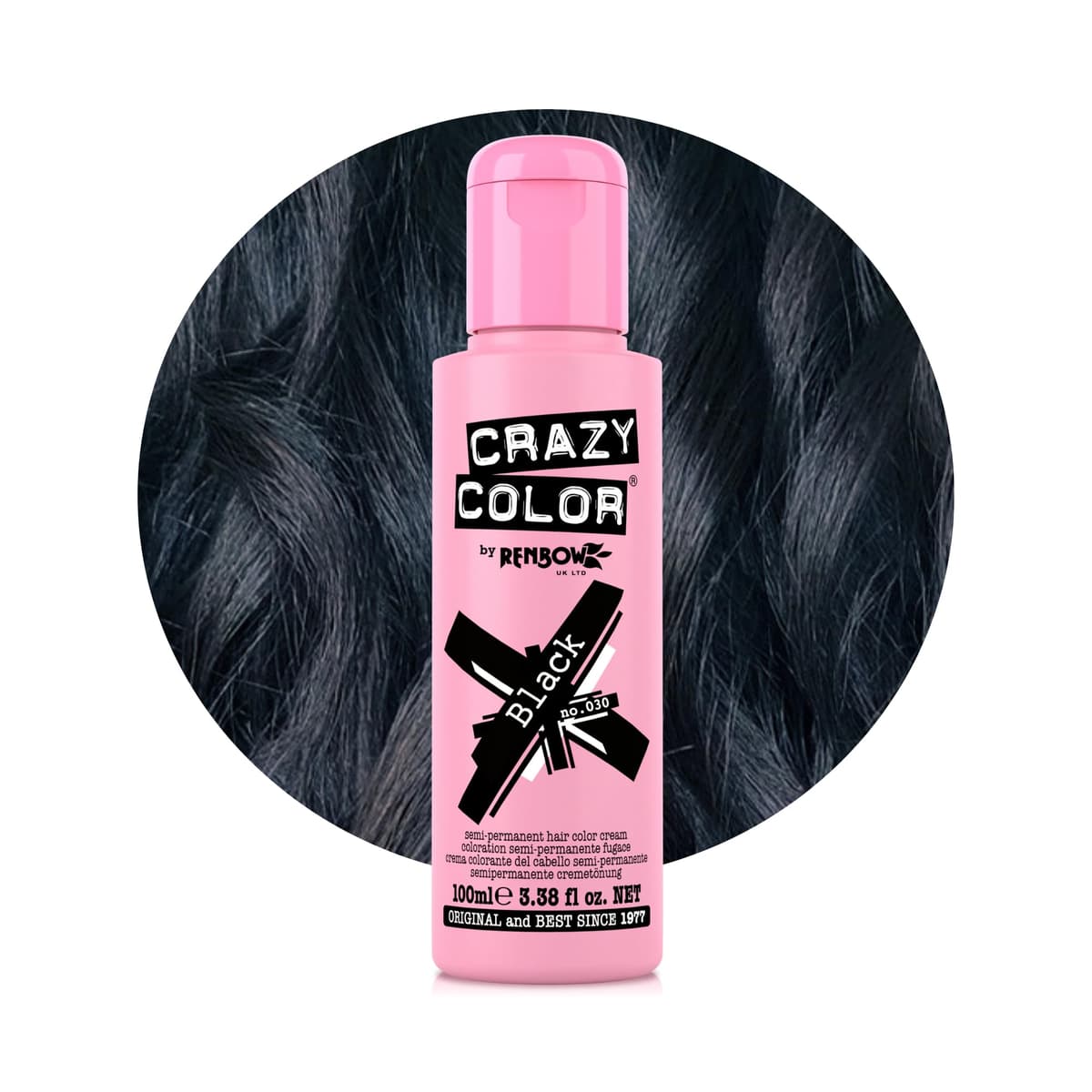 Crazy Color Vibrant Candy Floss Semi-Permanent Hair Dye. Highly Pigmented Pastel Pink Conditioning & Oil Nourishing Vegan Formula | No Bleach or Ammonia | 100ml — view 15