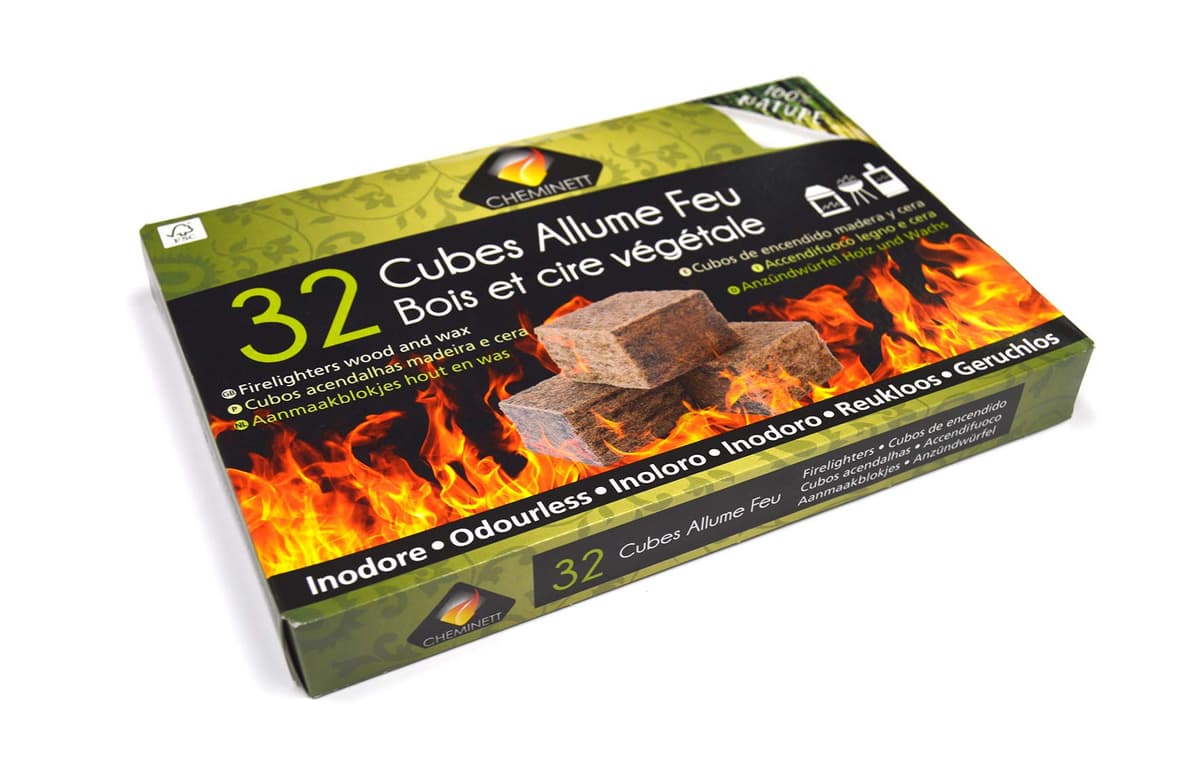 CHEMINETT 15751-32 Cubos Encendido precortados Cheminett naturales para encender chimeneas, estufas y barbacoas — view 9