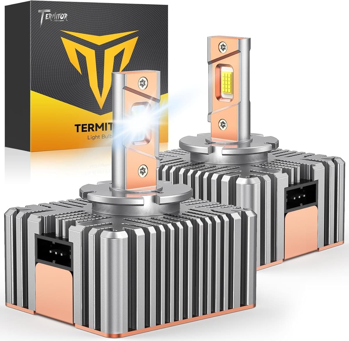 Termitor Latest H7/H7LL Bulbs, 50,000LM 900% Brightness, 6500K White Super Bright, 1:1 Halogen Size, 6500 Cool White H7 Fog Lights, No Adapter Required, Easy Install, Non-Polarity, Pack of 2 — view 13