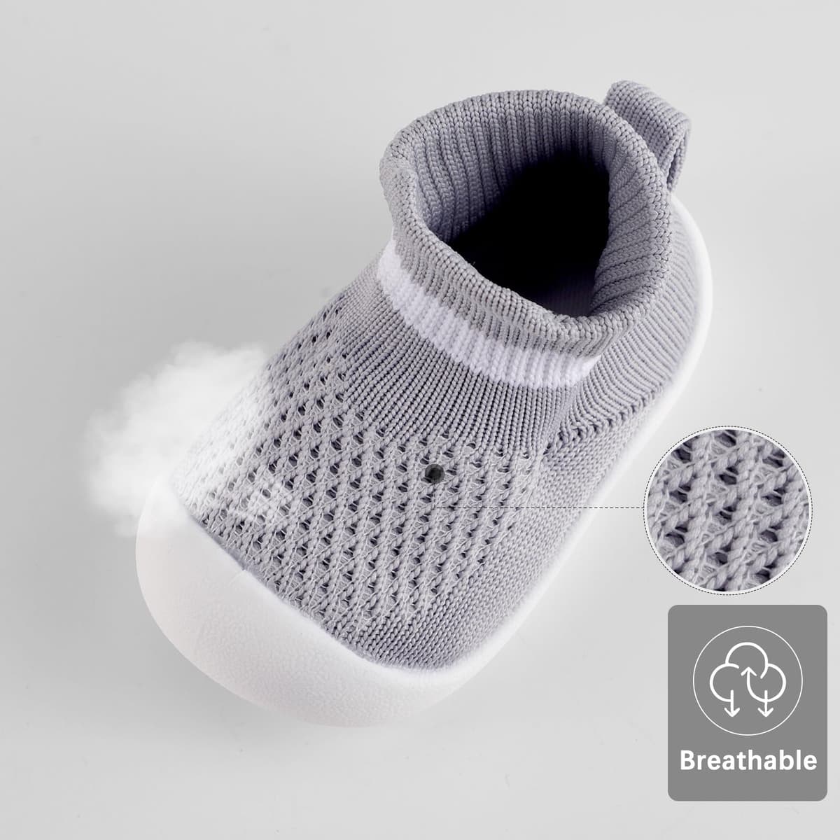MK MATT KEELY Baby Shoes Boys Girls Sock Shoes Toddlers Pre Walkers First Walking Shoes with Anti Slip Rubber Sole — view 4