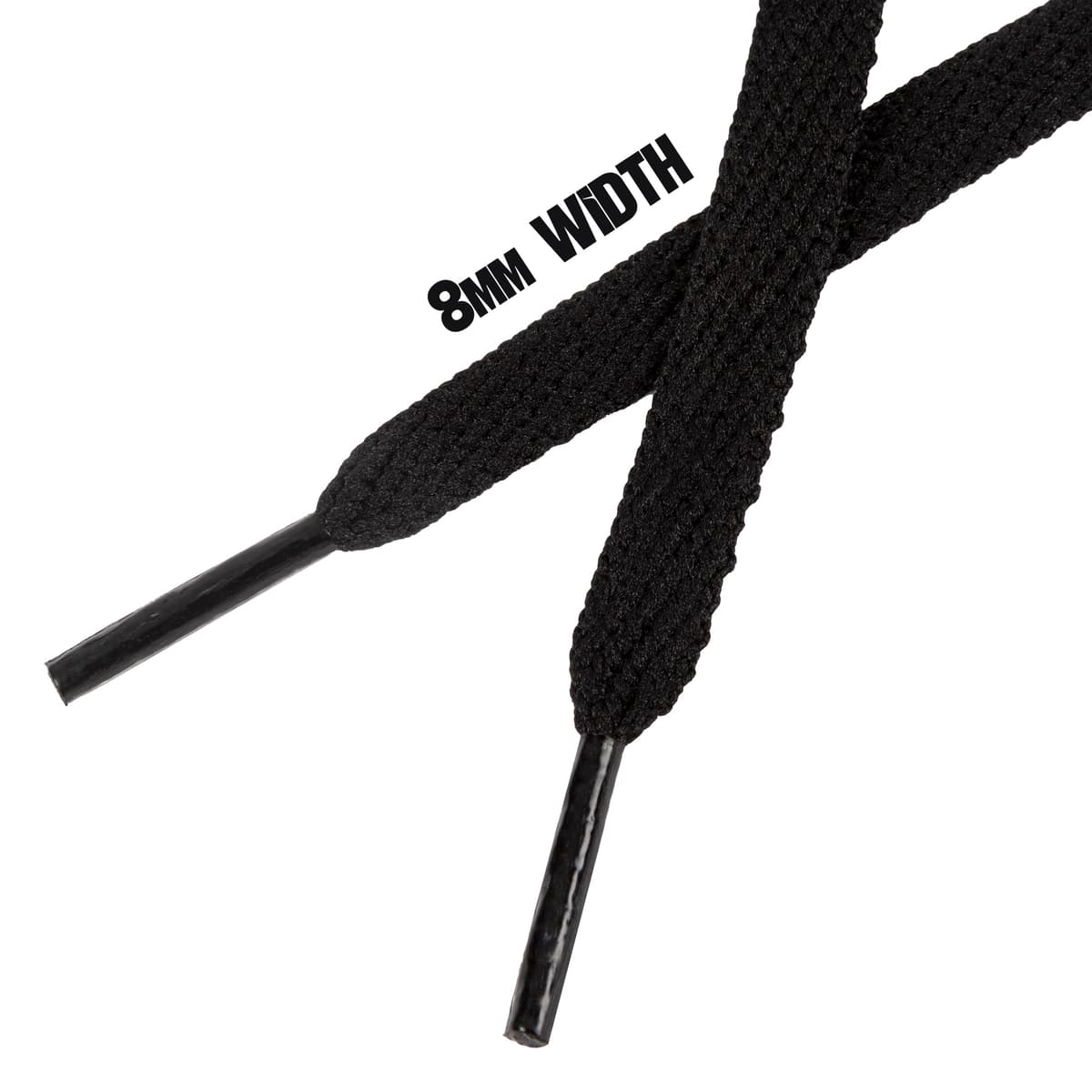 Kilter Flat Shoelaces 8mm Wide Trainers, Boots, Hi-Tops, Shoes, Football, Rugby, Gym, Running, Fashion — view 3