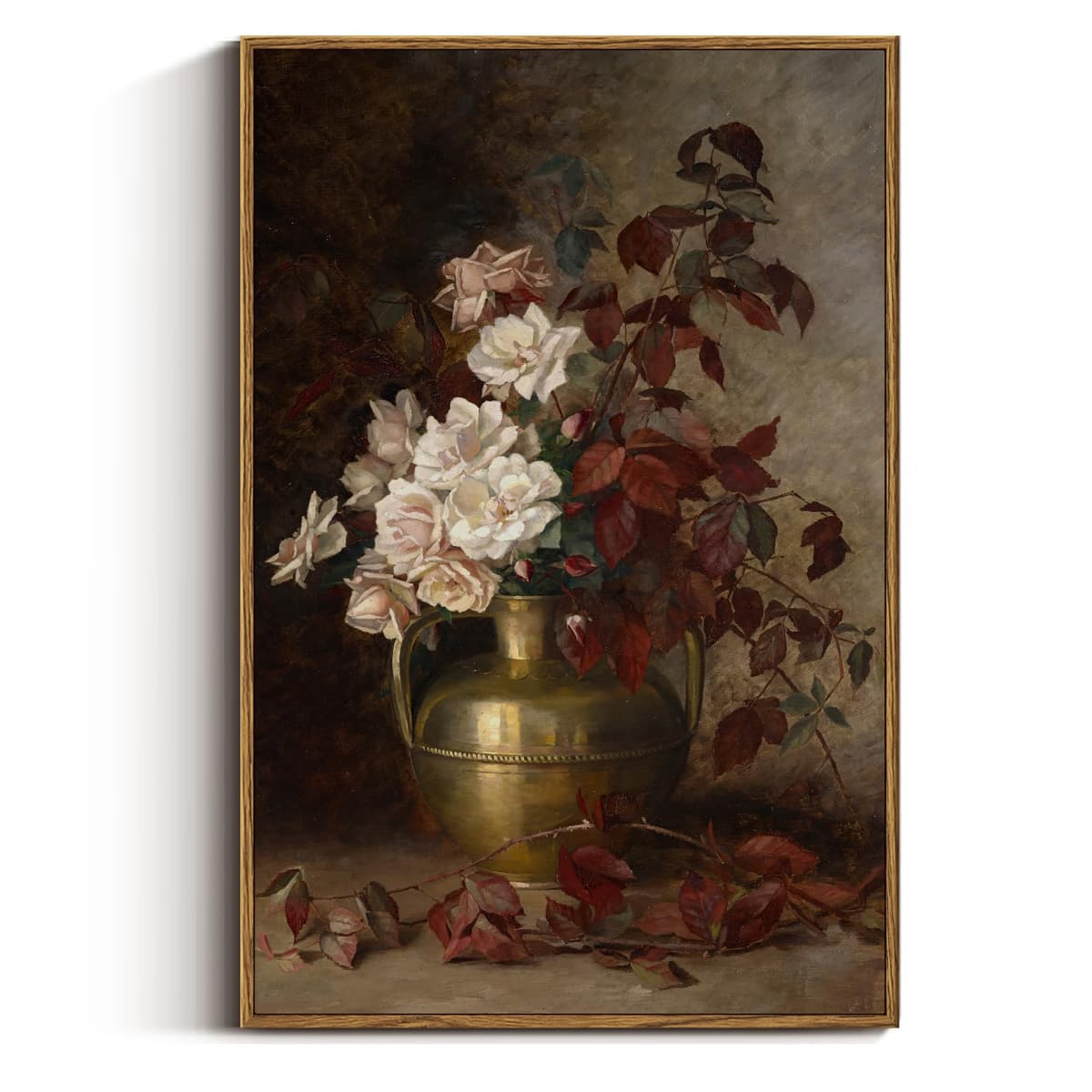 VIYYIEA Vintage Framed Black Dog Wall Art, Bedroom Living Room Minimalist Animal Art Decor, Antique Dog Canvas Print Paintings, Home Farmhouse Retro Still Life Decor, 12x16 Inch — view 24