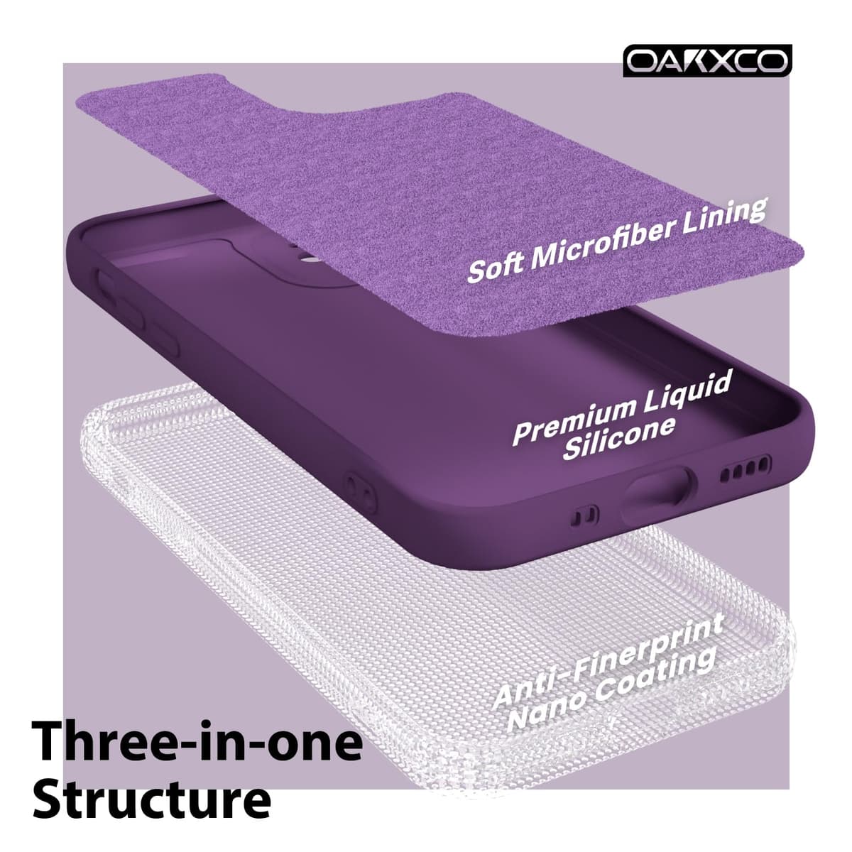 oakxco for iPhone 17 Pro Max Phone Case Liquid Silicone, Cute Thin Slim Grip Soft Rubber Gel for Women Men, Smooth Matte TPU Plain Solid Color Girly Simple Case with Camera Cover, Light Pink — view 1579