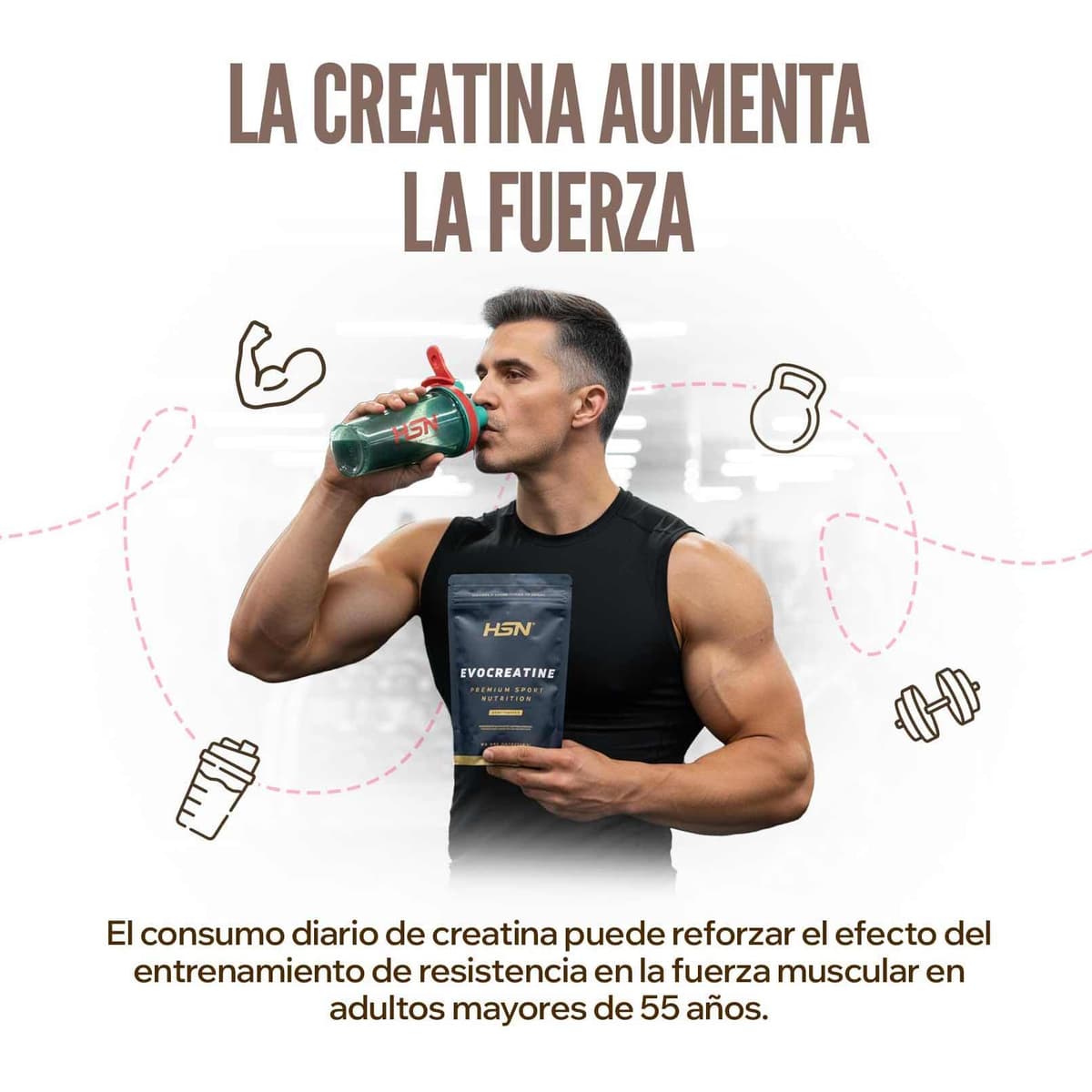 HSN Micronized Creatine Monohydrate 1 kg | 100% Pure, Unflavored | Vegan, Gluten Free and No Additives | High Solubility and Maximum Purity | Does Not Include Doser — view 17