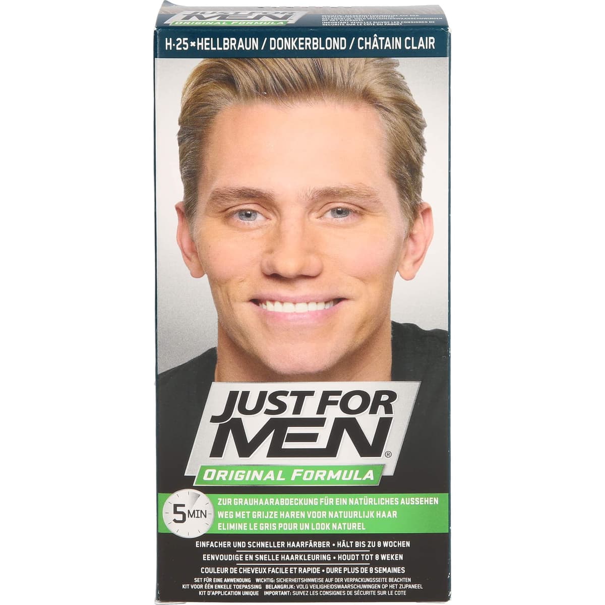 Just for men Original Formula Dark Brown Black Hair Dye, Restores Original Colour for a Natural Look H45 — view 2