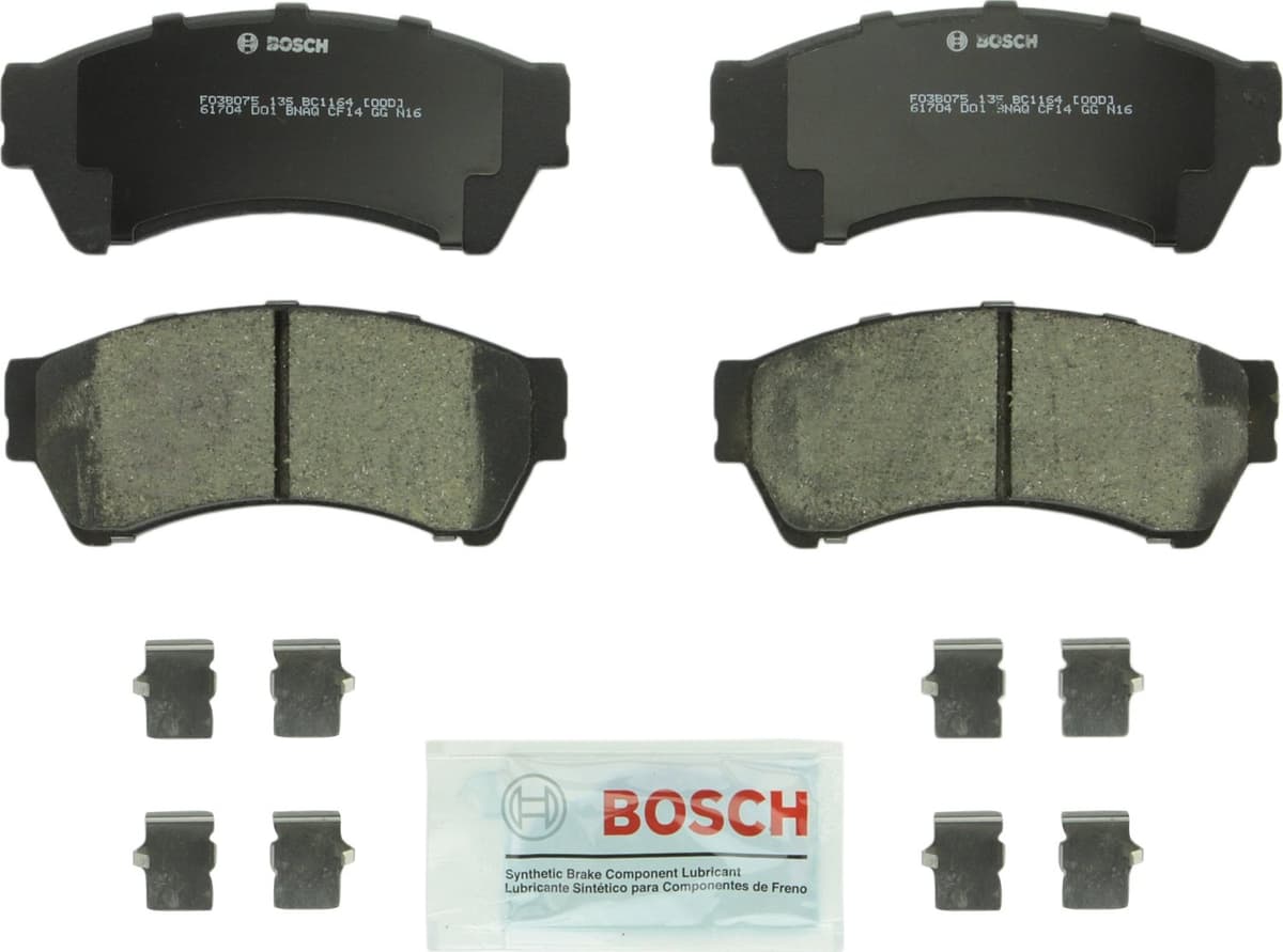 Bosch BC914 QuietCast Premium Ceramic Disc Brake Pad Set For: Acura ILX; Honda Accord, Civic, CR-V, Element, Fit, Front — view 13