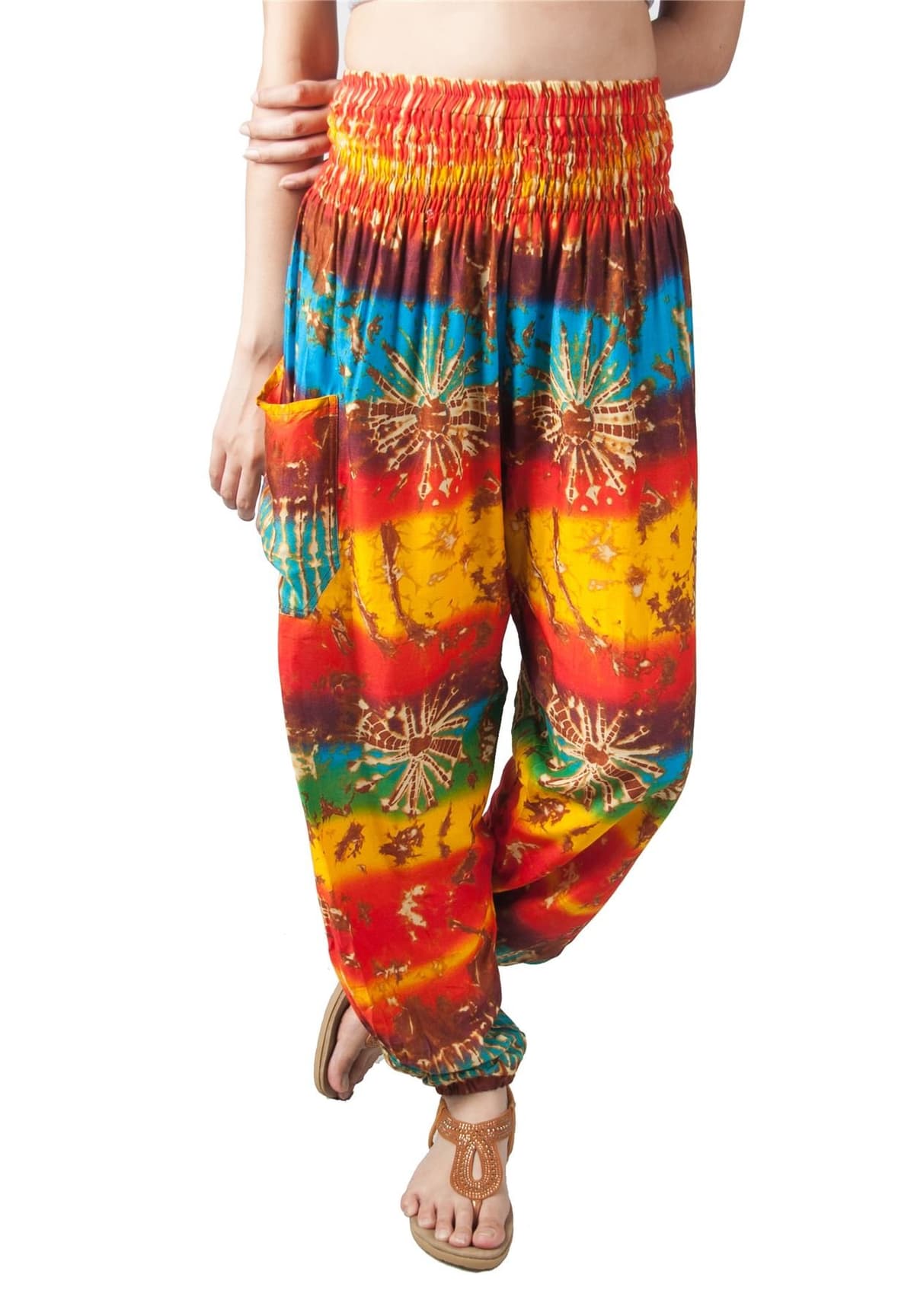 Lofbaz Harem Pants for Women Yoga Boho Hippie Clothing Womens Palazzo Bohemian Pajama Trousers Beach Indian Gypsy Genie Clothes — view 12
