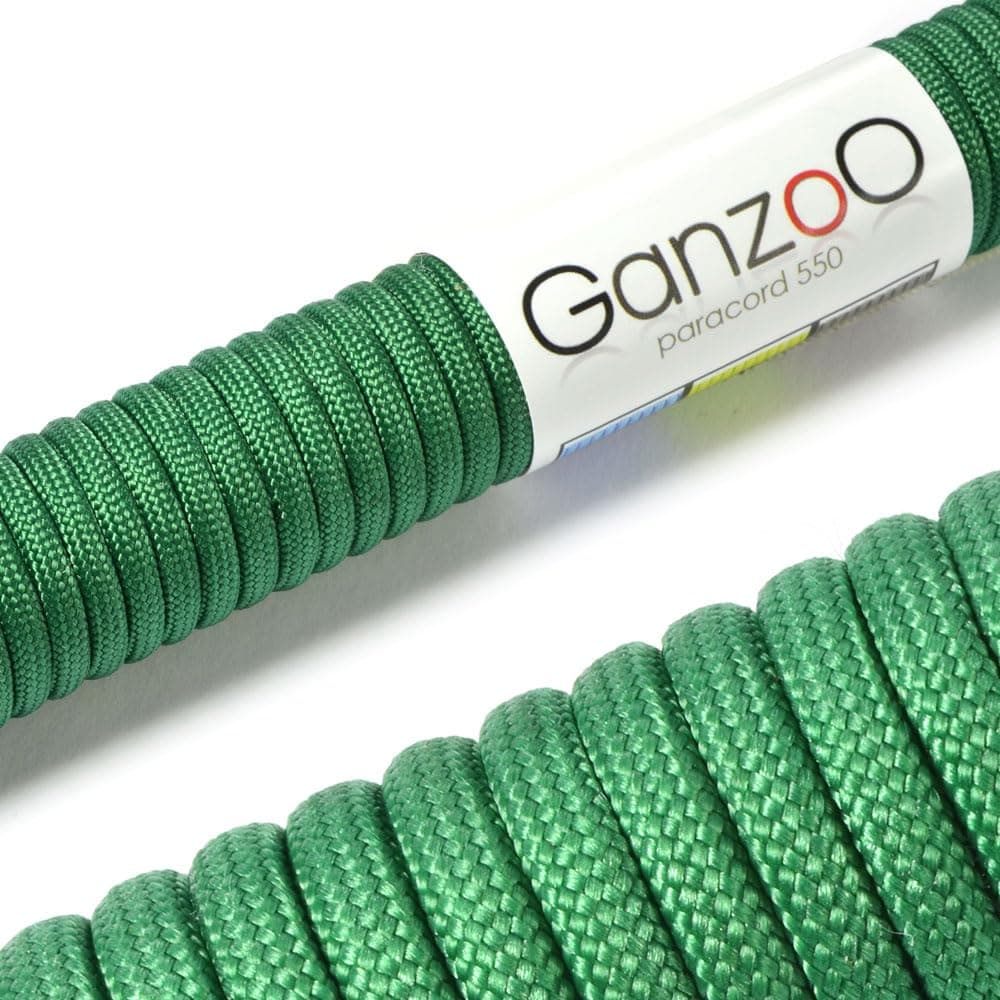 Ganzoo Paracord 550, Cuerda de 4 mm, 30 Metros, Poliéster, Tipo 3-7 Hilos Interiores, Correa de Perro Collar Pulsera, Camping Supervivencia y Cuerda Multiusos, Verde Oscuro — view 88