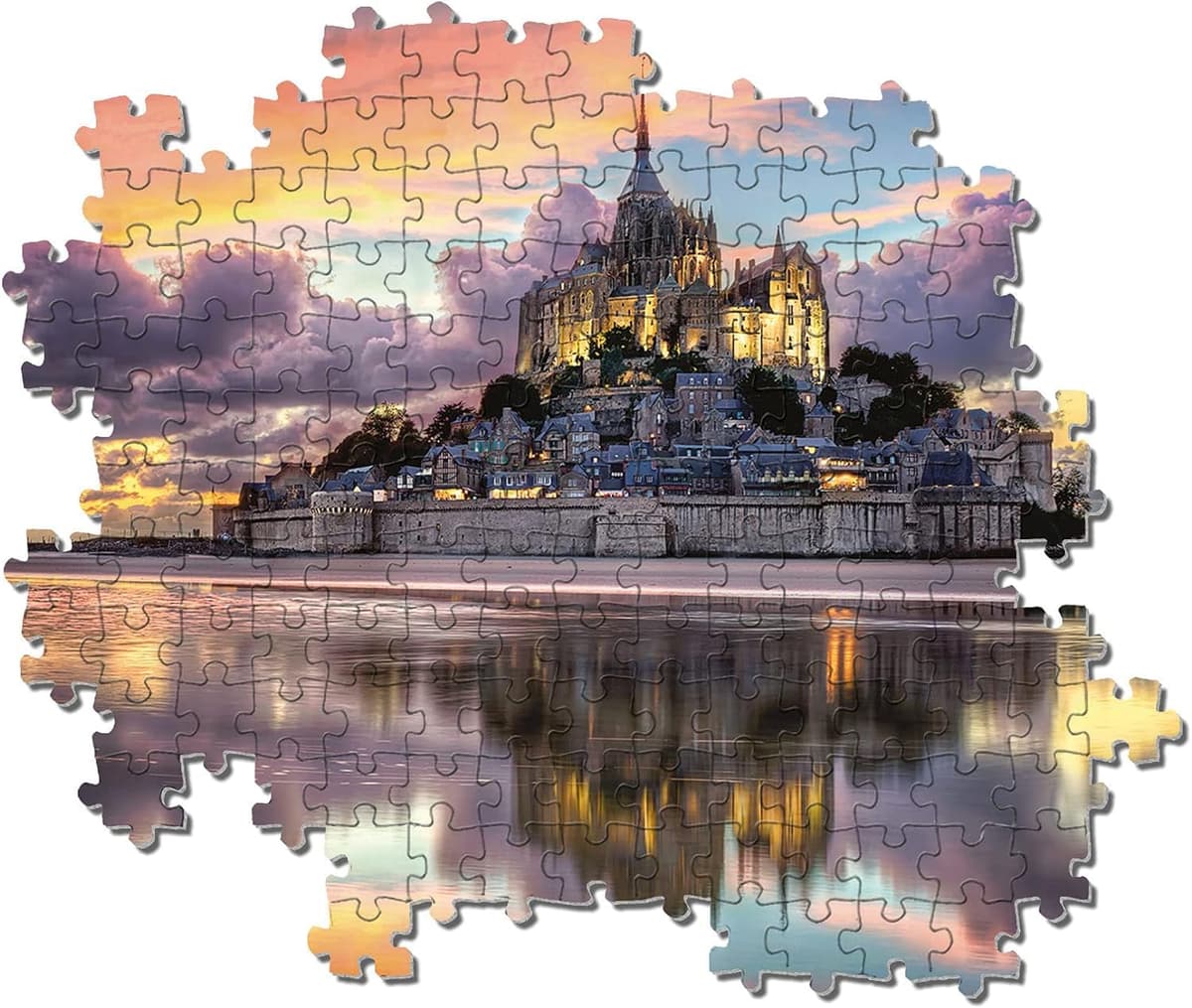 Clementoni Puzzle 1000 Piezas Paisaje Naturaleza Mont Saint Michel, Puzzle Adulto Naturaleza (39367), Multicolor — view 2