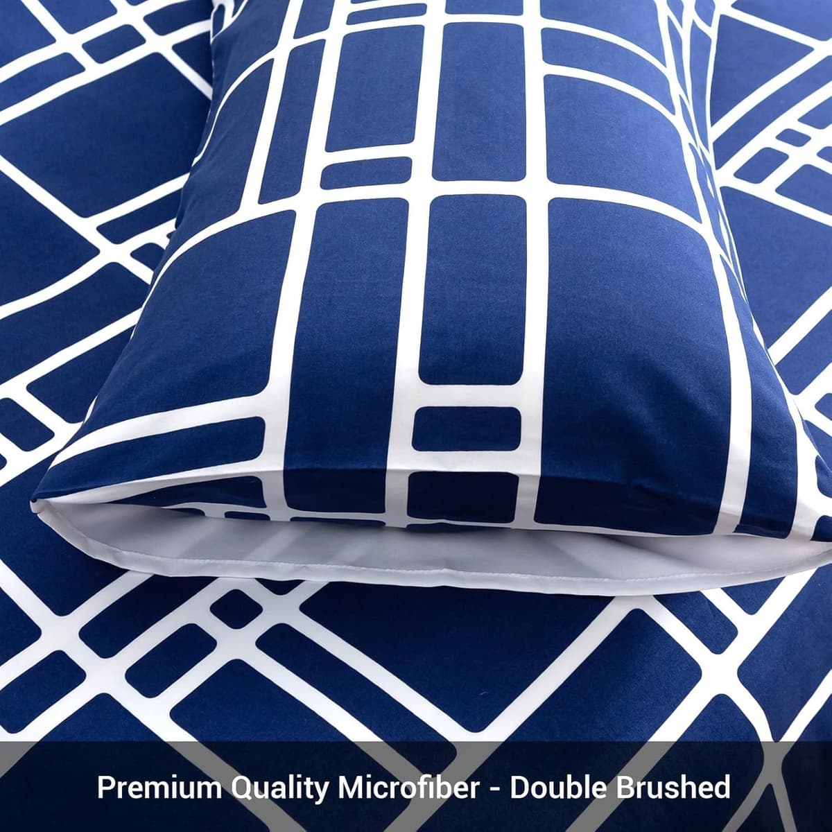 Pamposh 3 Pcs Single Duvet Cover Set with Matching Black Single Fitted Sheet 40 cm Extra Deep Pocket - UltraSoft Breathable Premium Microfibre Reversible Quilt Cover Bedding Set For All Seasons — view 94