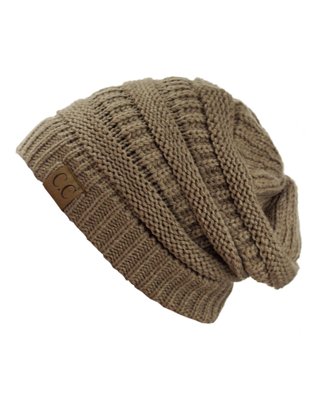 Warm Chunky Soft Stretch Cable Knit Beanie Skully — view 130