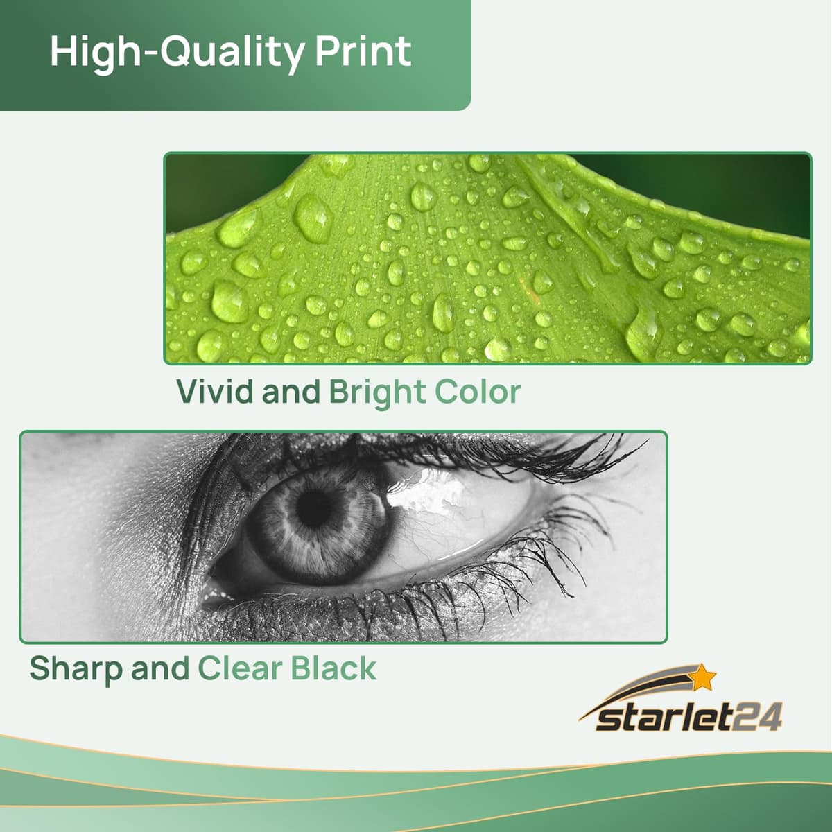 Starlet24 5X 364XL Negro Cartuchos de Impresora Compatible para HP 364XL BK 364 XL Negro para Photosmart 5520 5510 5520 5524, Deskjet 3520, Officejet 4622 4622 6520 5515 7520 — view 4