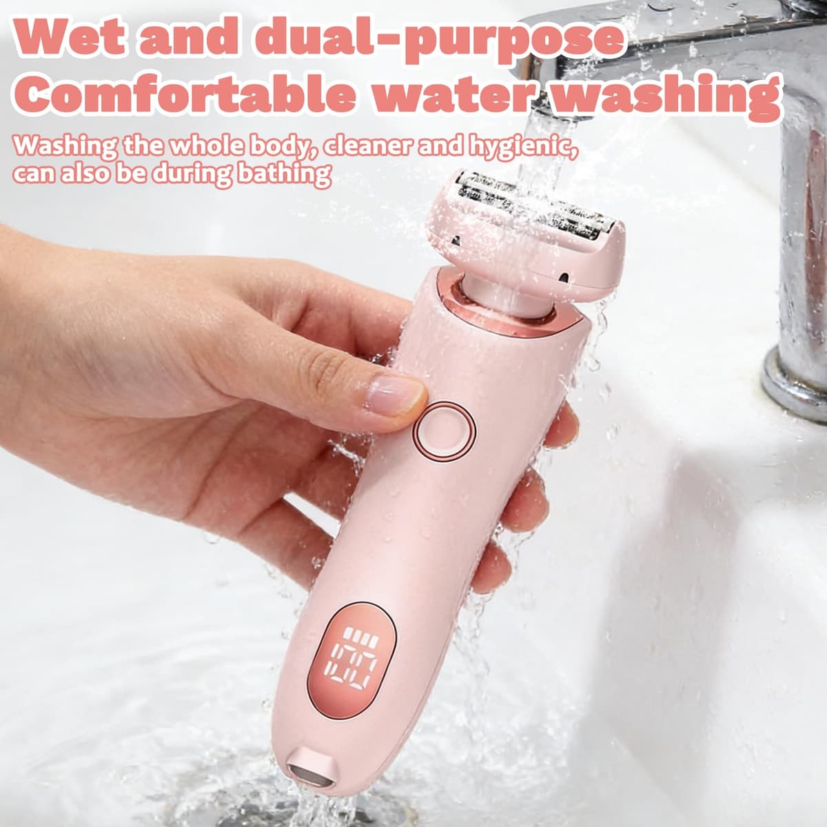 Afeitadora Eléctrica para Mujer, 2026 Rasuradora Mujer Zona Intima, Profesional Afeitadora Mujer, Indoloro Maquina Depilar Mujer, Recargable Rasuradora Mujer, Impermeable IPX7, para pierna, axila (M5) — view 5