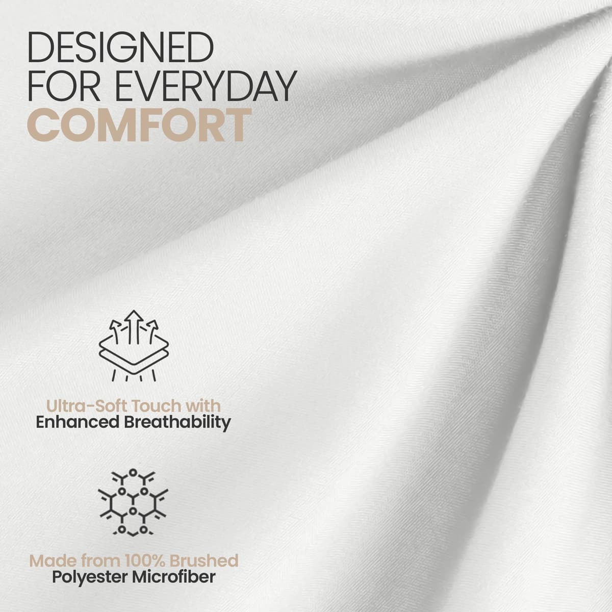 Utopia Bedding Fitted Sheet Single (2 Pack), White - Deep Pocket 14 inch (35 cm) - Oeko Tex Certified - Easy Care - Soft Brushed Microfibre Fabric - Shrinkage and Fade Resistant - Bottom Sheet — view 7
