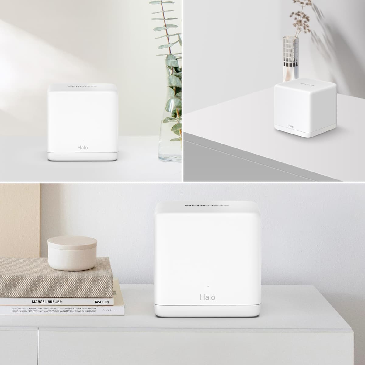 MERCUSYS AX1500 Whole Home Mesh WiFi 6 System, Coverage up to 6,000 ft² (550 m²), Connect up to 100 Devices, 1024-QAM, Full Gigabit Ports, Dual Band Wi-Fi, Easy App Control, Halo H60X (3-pack) — view 5