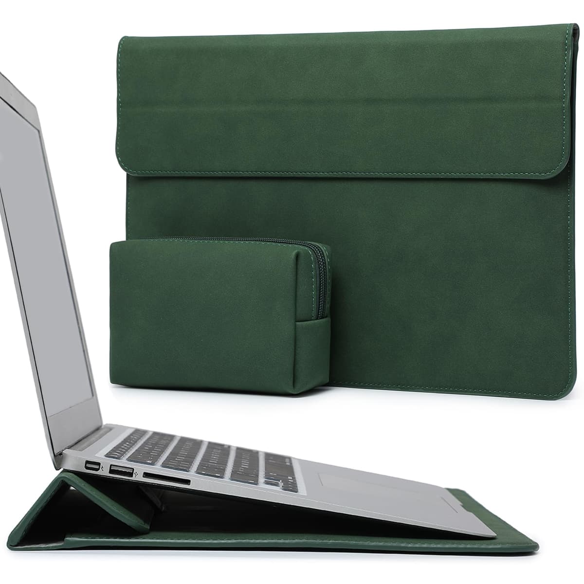 HYZUO 15 Pulgadas Funda para Portátiles con Soporte para MacBook Air 15 M5 M4 A3241 M3 A3114 M2 A2941 2026-2023, 15 Surface Laptop 7/6/5/4, MacBook Pro 15 A1990 A1707 2019-2016, Azul Klein — view 24