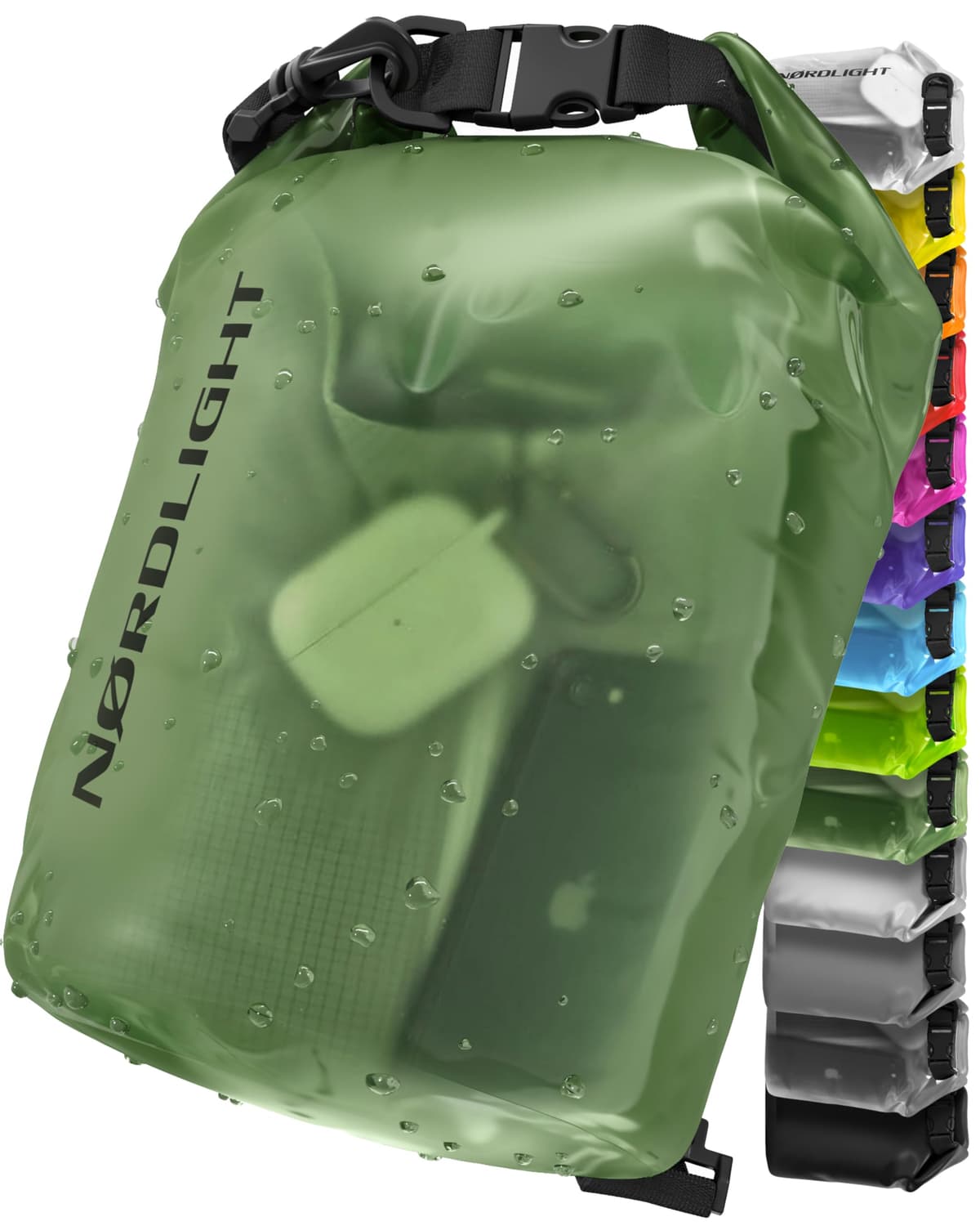 Nordlight Mochila Impermeable Roll Top 25L - Hybrid 25" | Bolsa Seca Con Compartimento Para Portátil De 15 Pulgadas, Bolsillos Exteriores E Interiores, Sistema De Transporte Acolchado — view 13