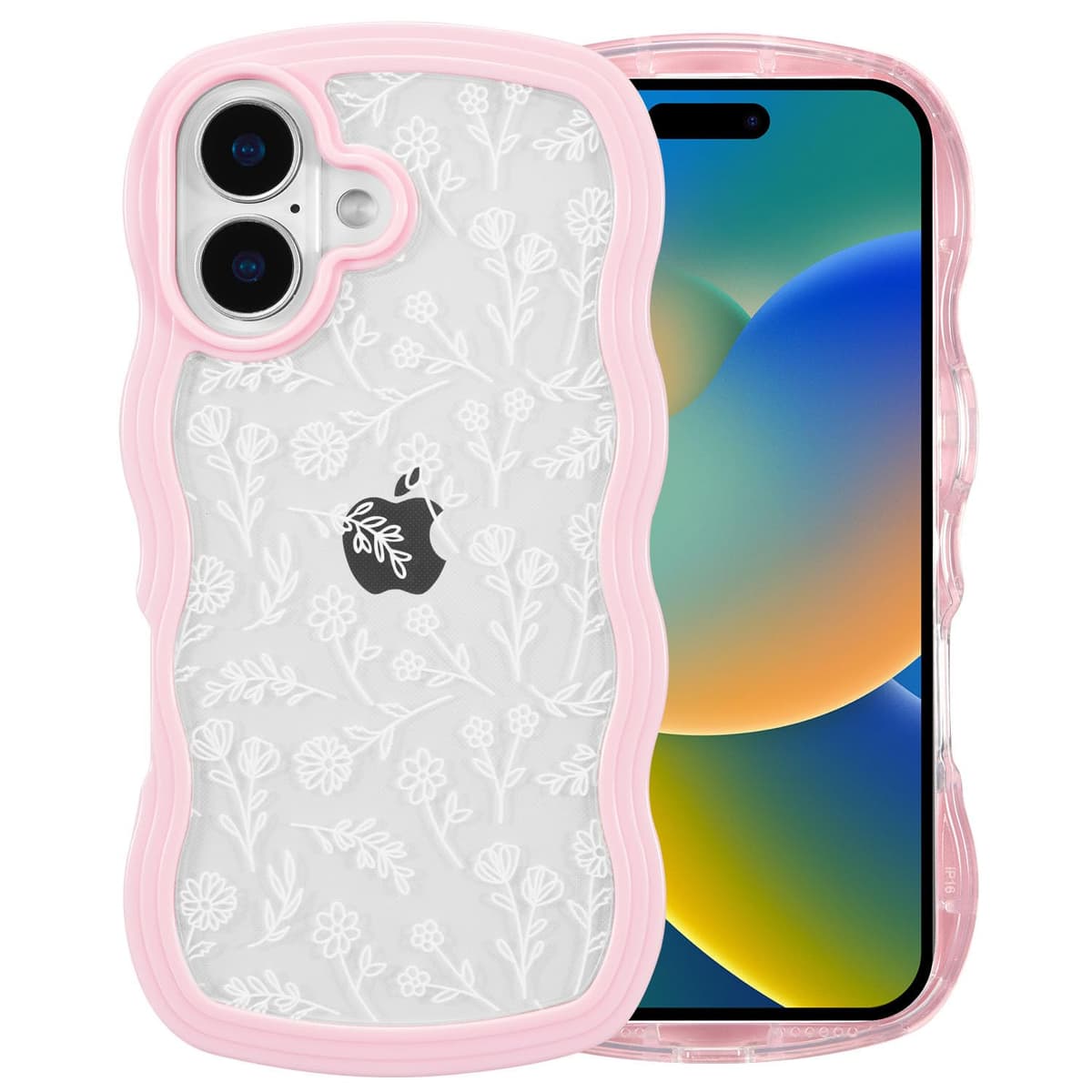 QLTYPRI Compatible with iPhone 11 Case, Cute Curly Wave Frame Clear Case for Girls Women, Transparent Soft Silicone TPU Bumper Shockproof Protective Phone Cover for iPhone 11 - Purple — view 91