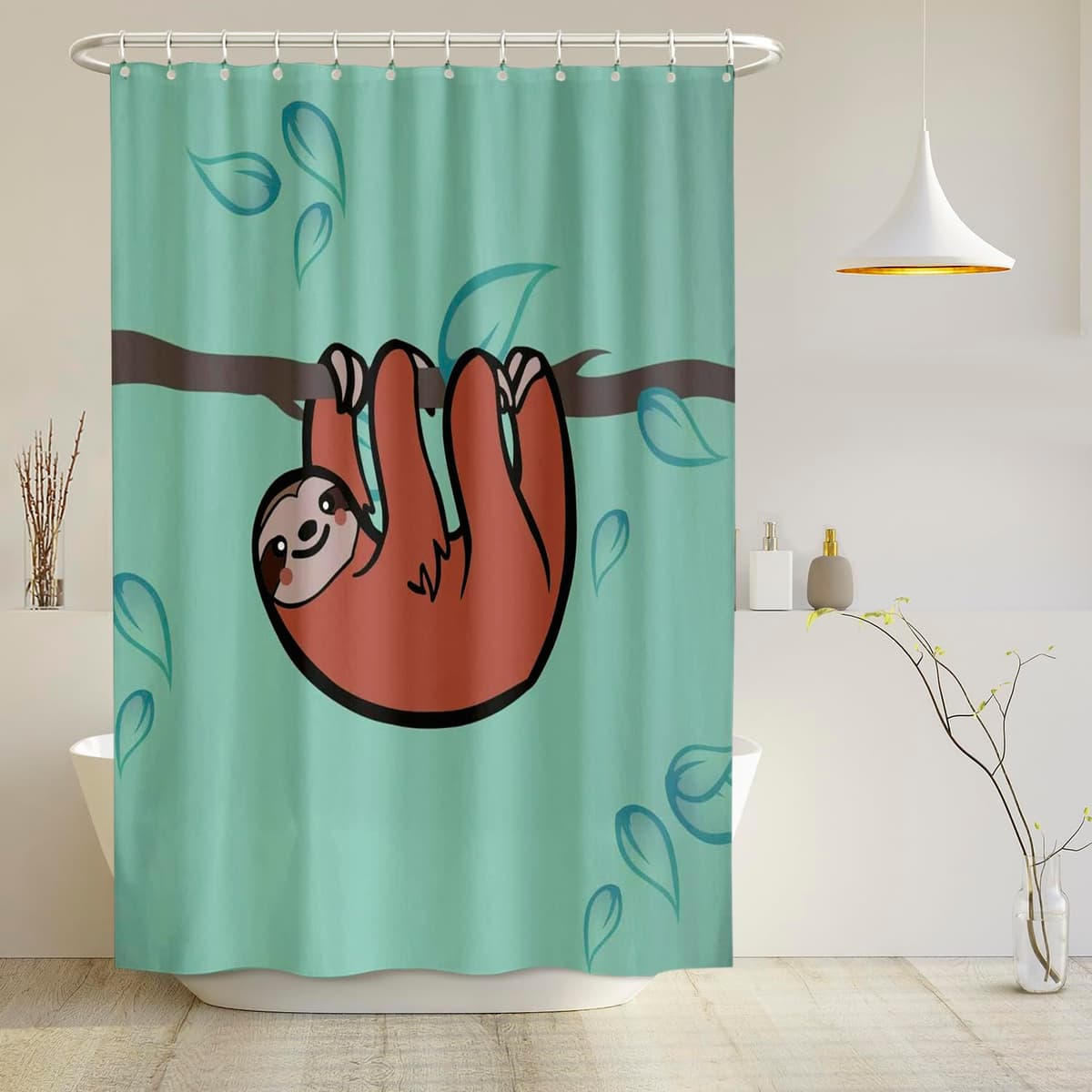arteneur® - Cortina de Ducha 180x200 - Cortina de Baño Antimoho de Tela, Impermeable, Lavable y Opaco con Dobladillo Ponderado y Anillas (Tabla Periódica Española) — view 164