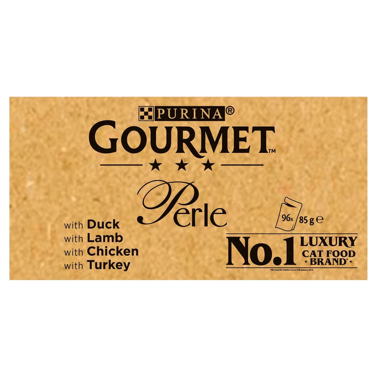 GOURMET Perle Chef's Collection Adult Wet Cat Food Mini Fillets in Gravy Variety Turkey, Tuna, Duck, Lamb 40 x 85g Pouches — view 2