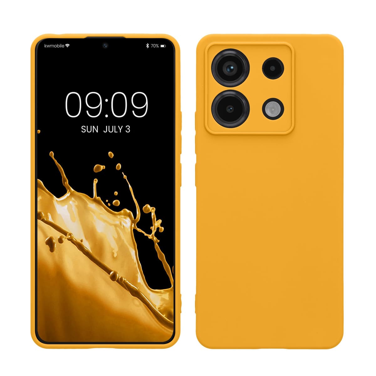 kwmobile Carcasa Compatible con Xiaomi Redmi Note 14 Pro 5G / Poco X7 Funda - Funda Ultrafina de TPU con Bordes elevados - Lavanda Metalizado — view 65