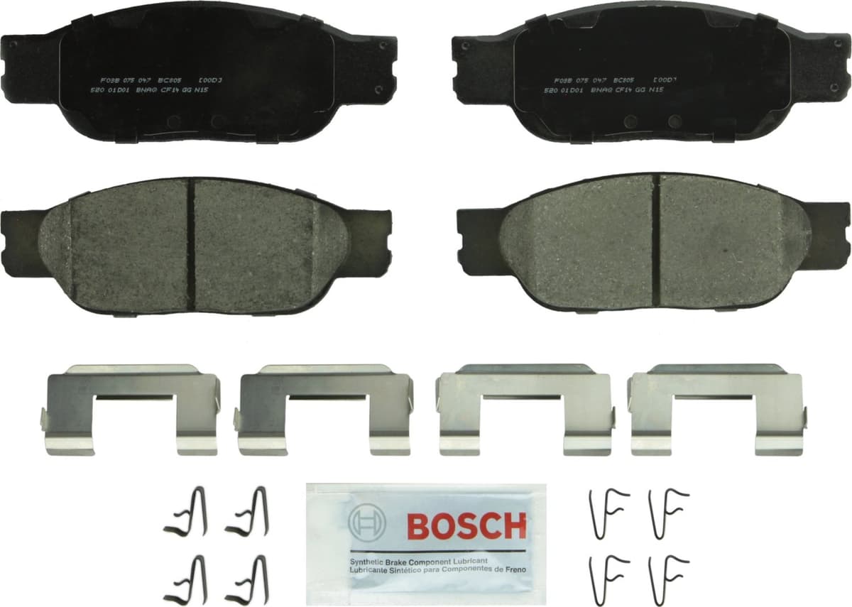 Bosch BC914 QuietCast Premium Ceramic Disc Brake Pad Set For: Acura ILX; Honda Accord, Civic, CR-V, Element, Fit, Front — view 204
