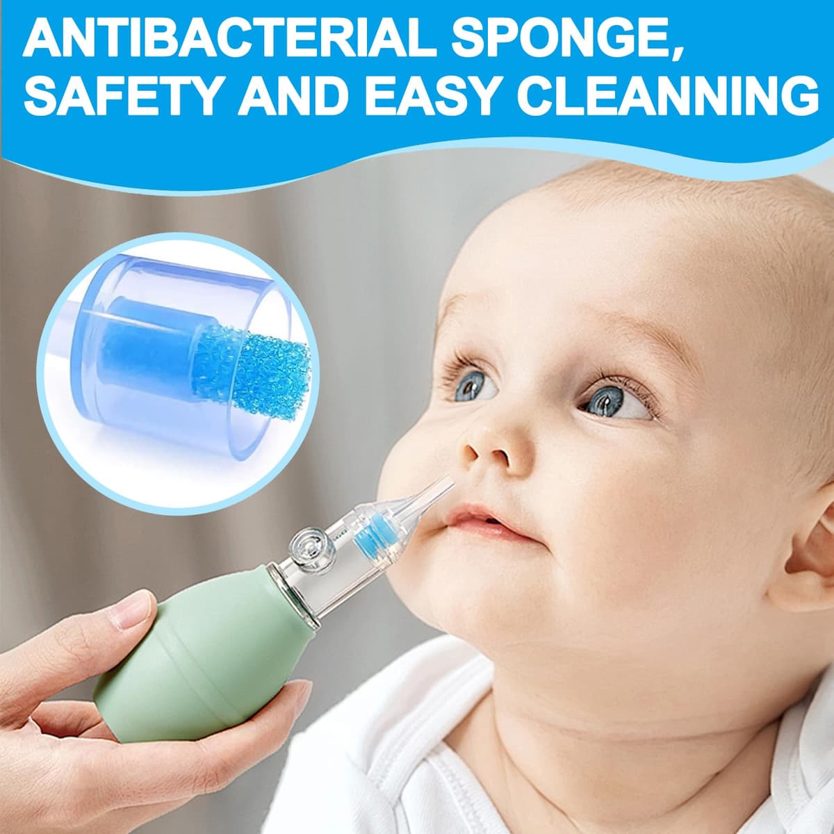 100 Pack Nasal Aspirator Filters, Premium Hygiene Replacement Filters for Snot Extractors, BPA-Free Mucus Catchers, Safe & Gentle Congestion Relief — view 4
