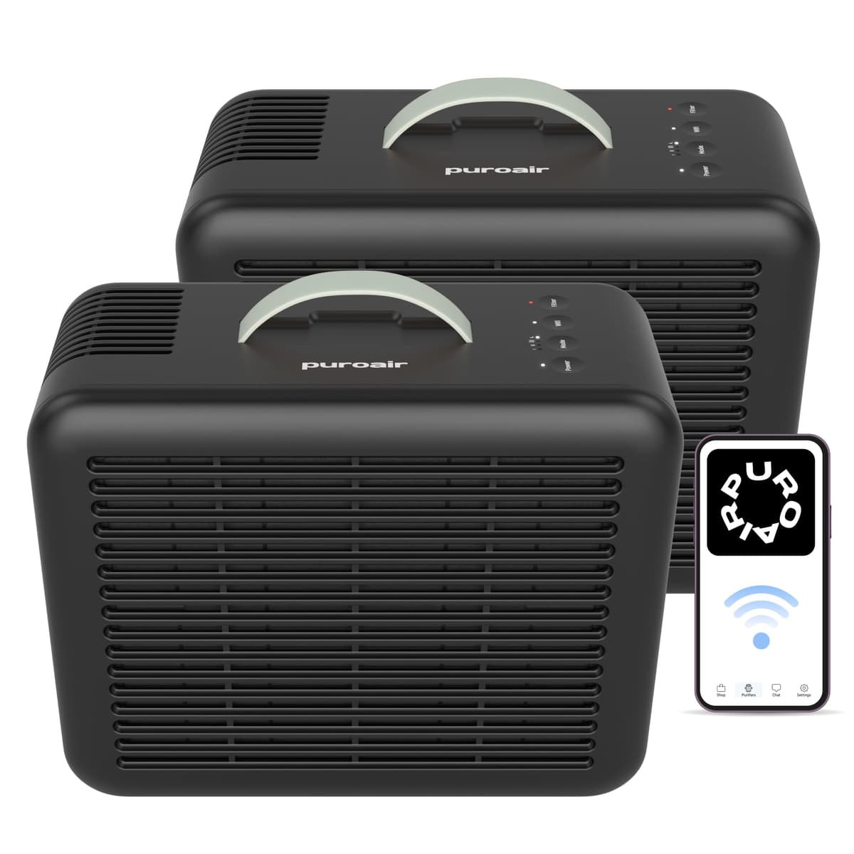 PuroAir Air Purifier 100i Smart HEPA Air Purifiers for Home Pets - Portable Small Air Purifier Filters up to 550 Ft² of Pollutants, Smoke, Pollen, Dust - Room Air Purifiers for Bedroom, Baby, Office — view 10