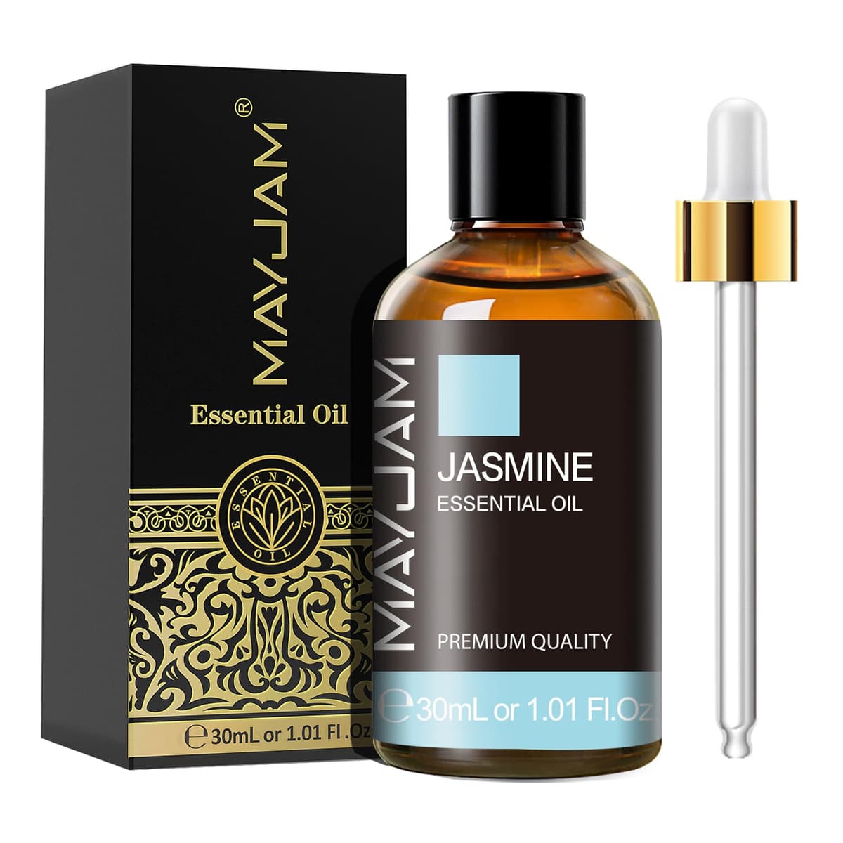 MAYJAM Aceite Esencial de Jazmín 30ml, Aceite de Jazmín para difusor, Humidificador, Bricolaje, Hogar, Armarios