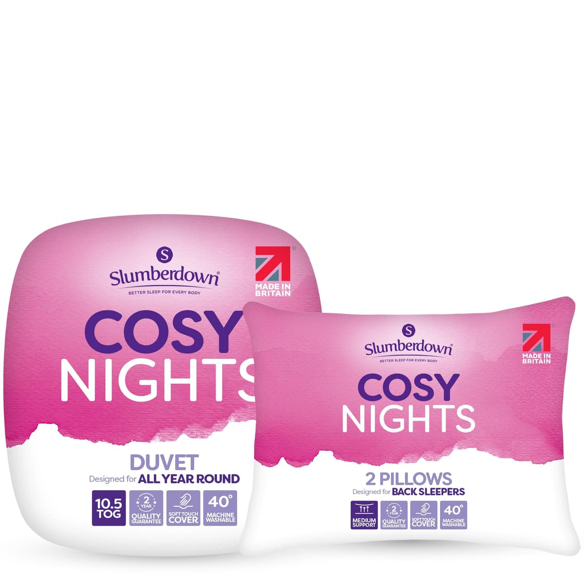Slumberdown Cosy Nights Double Duvet 10.5 Tog - Breathable & Soft All Year-Round Double Quilt for Summer, Autumn & Winter | UK-Made, Non-Allergenic & Washable (200 x 200cm) — view 11