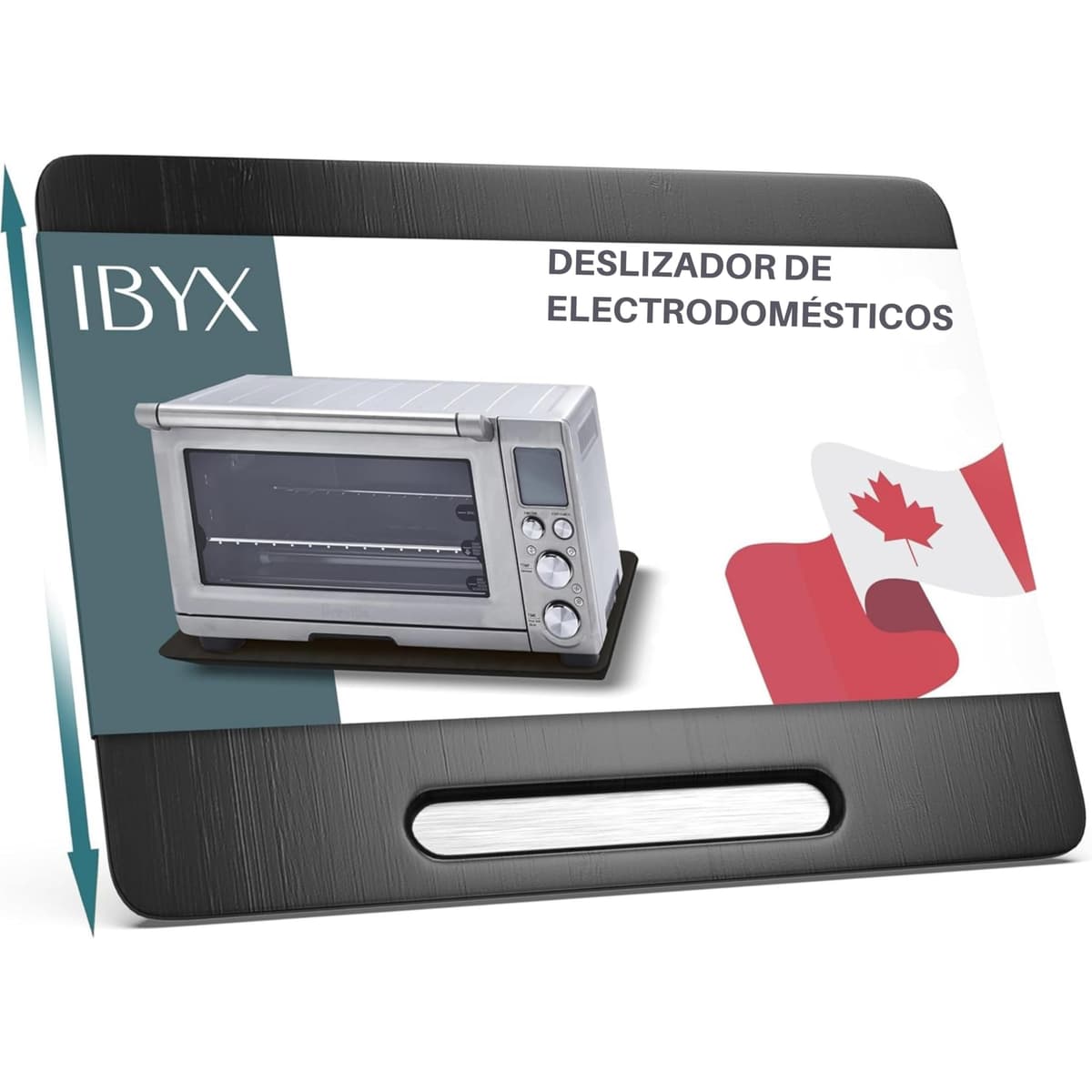 Ibyx Stylish Sliding Tray for Your Coffee Maker and Kitchen Appliances Heavy Duty Sliding Easily From Under Cabinet Countertop Rolling Tray with 13 x Wheels
