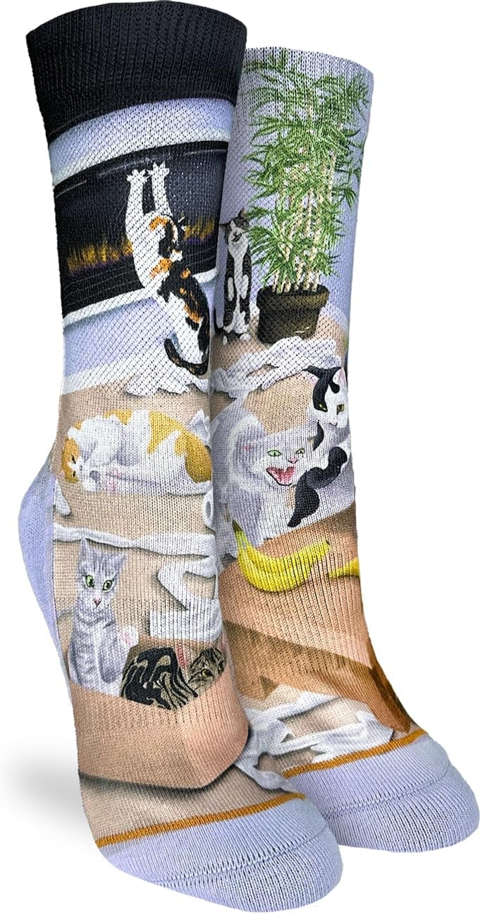 Good Luck Sock Women's Floral Dinosaurs Socks, Shoe Size 5-9 — view 212